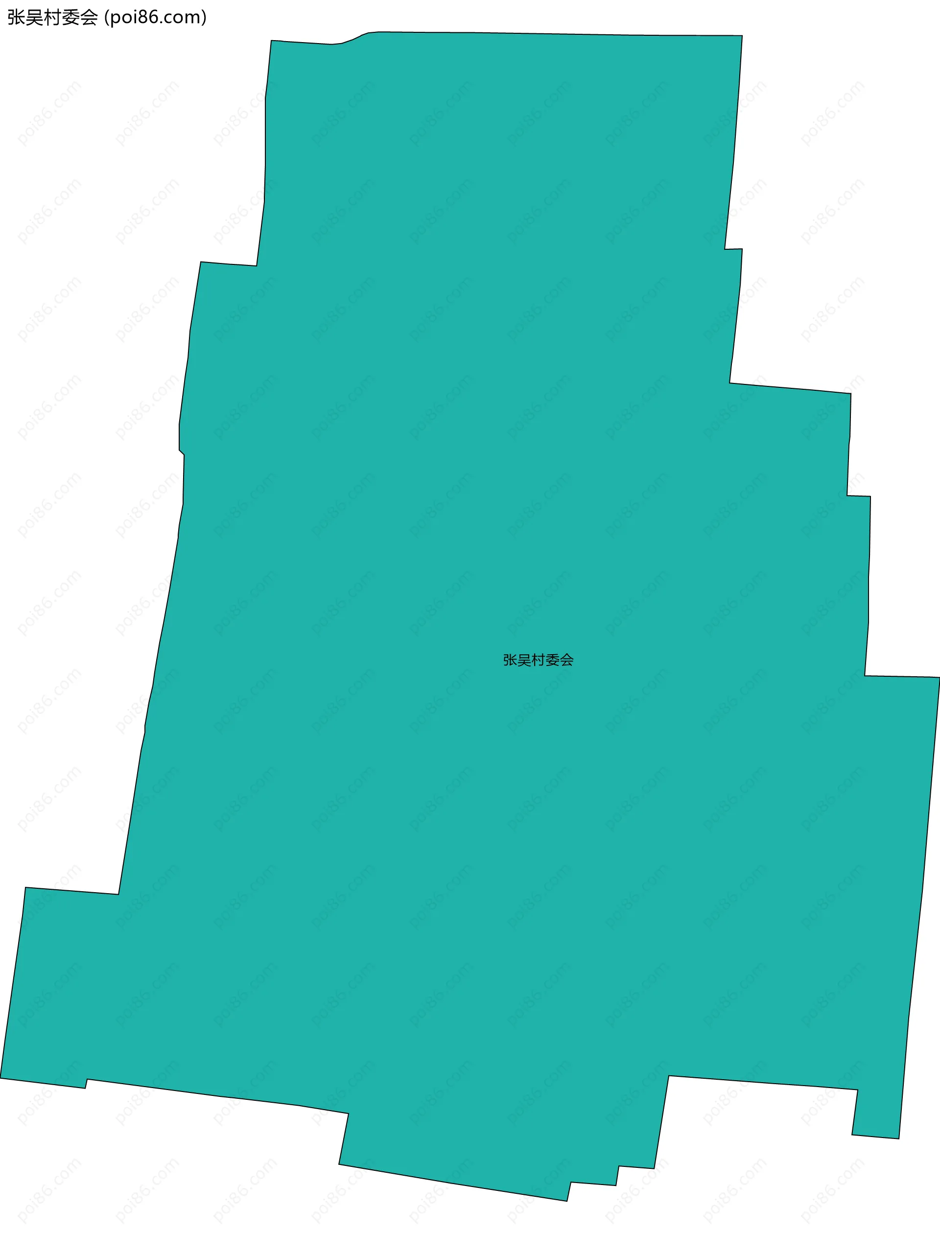 张吴村委会边界地图