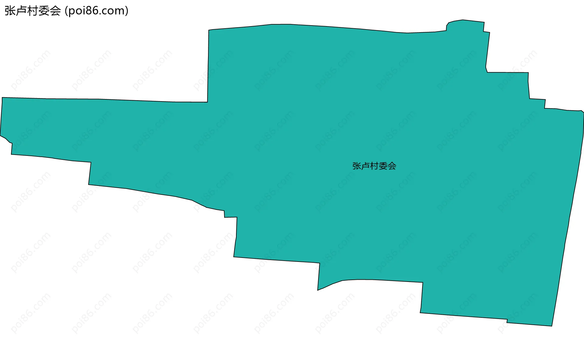 张卢村委会边界地图