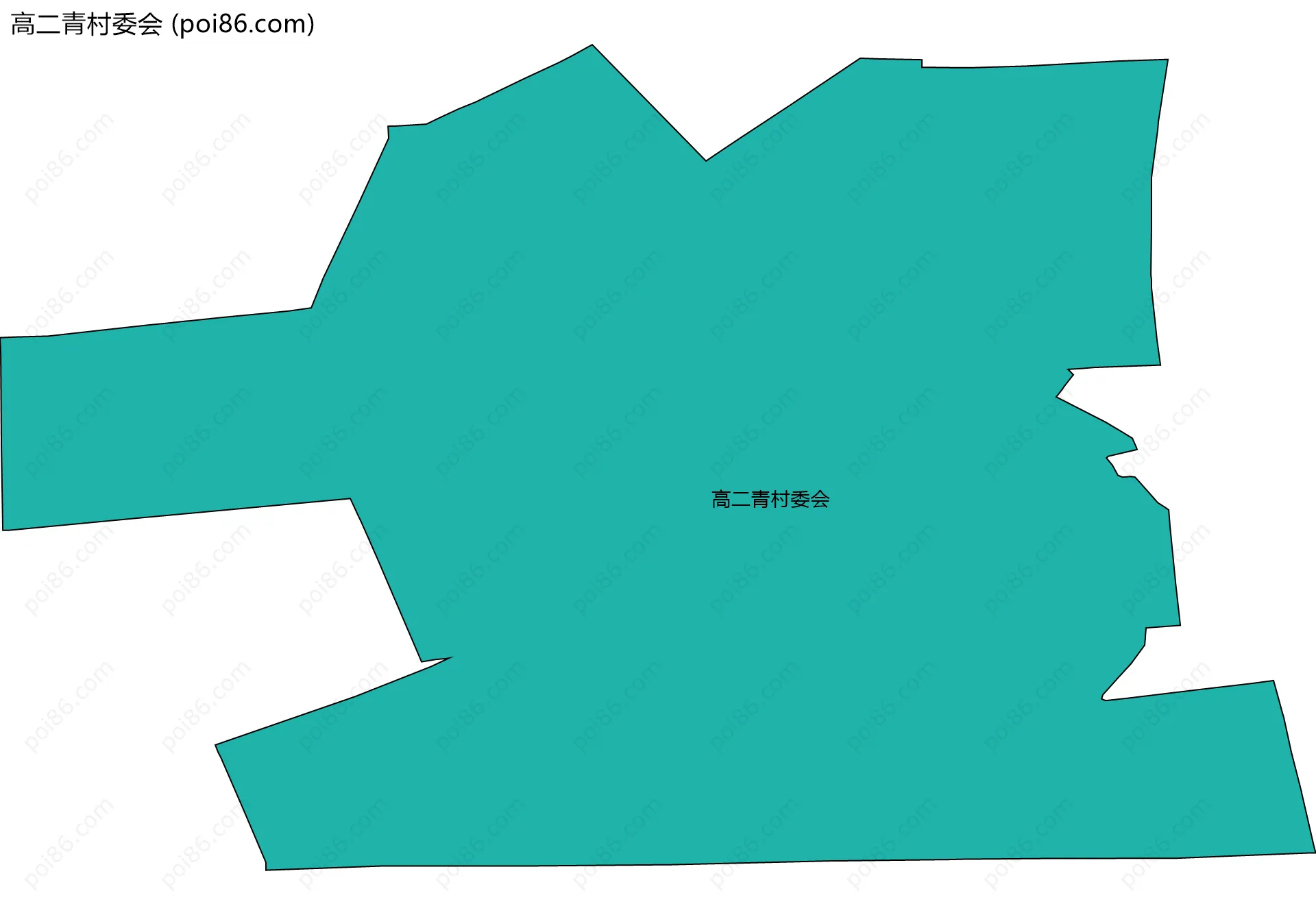 高二青村委会边界地图