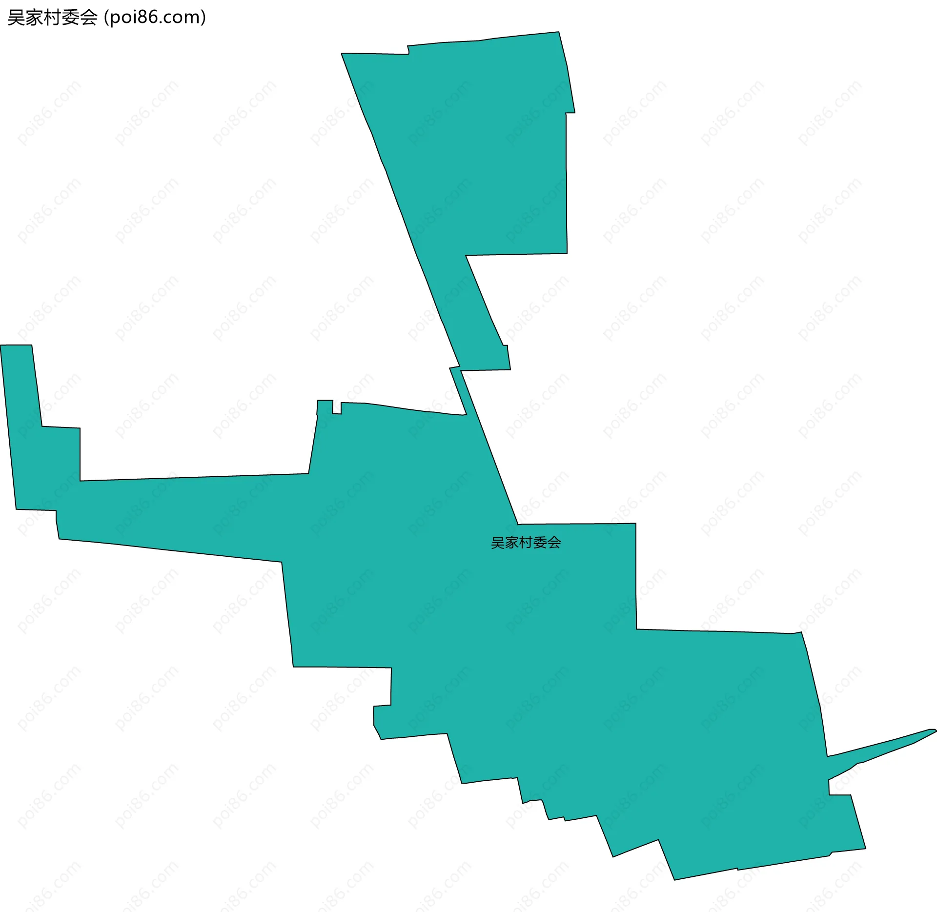 吴家村委会边界地图