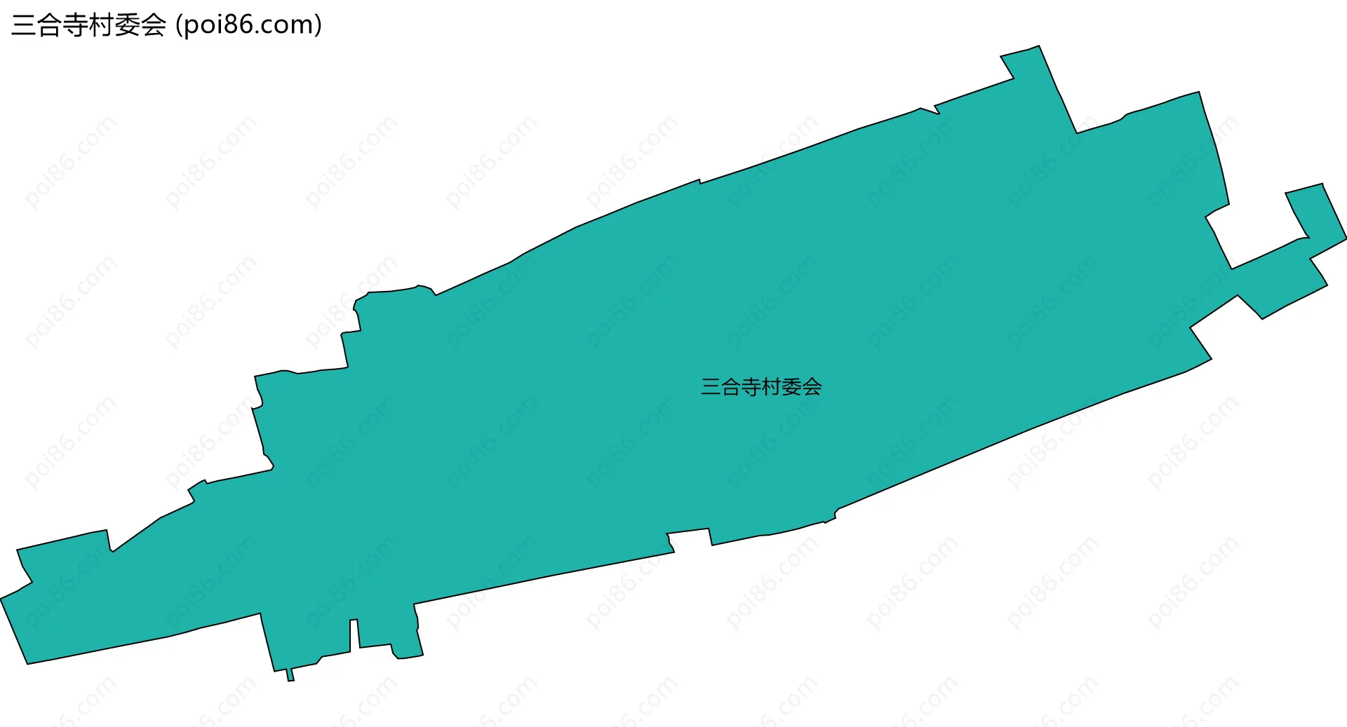 三合寺村委会边界地图