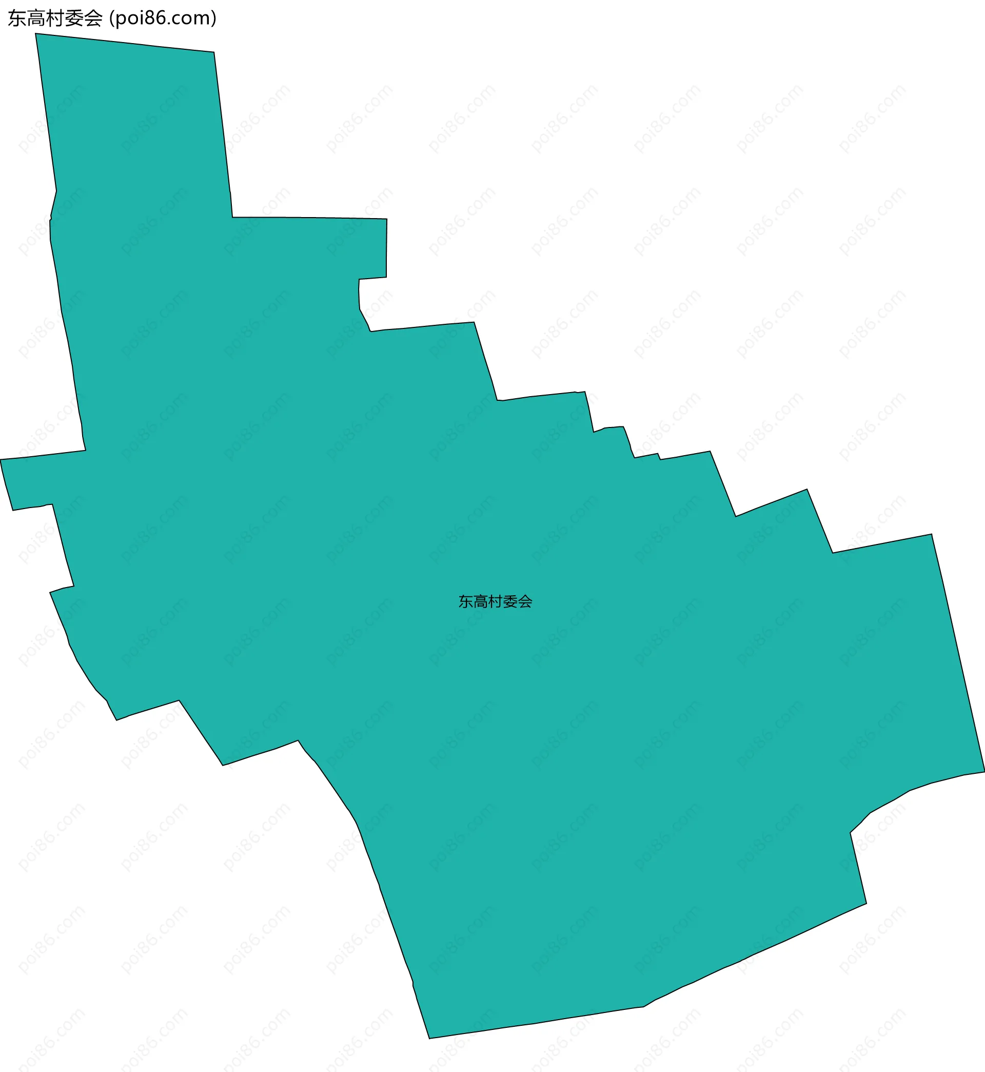 东高村委会边界地图