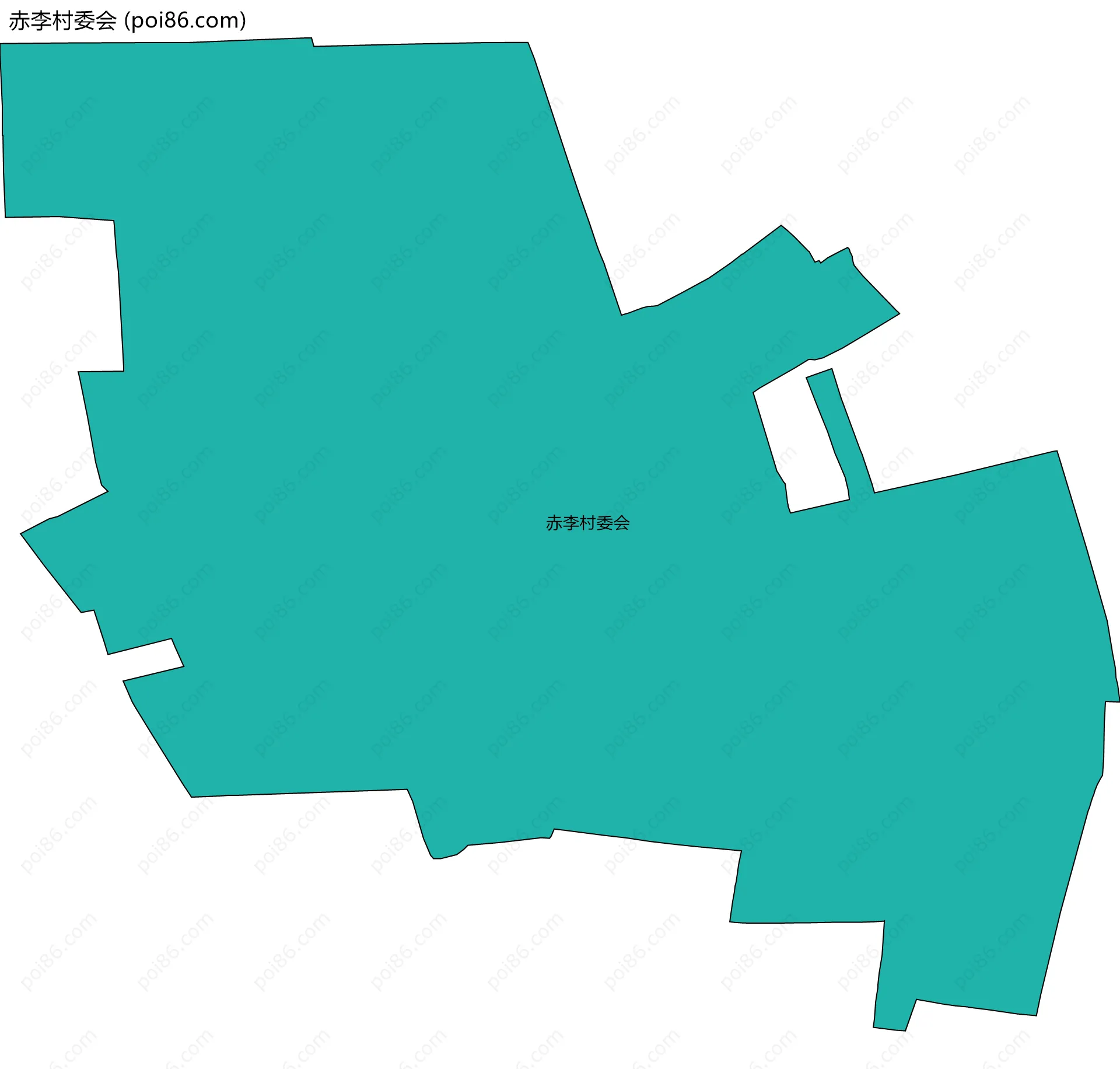 赤李村委会边界地图