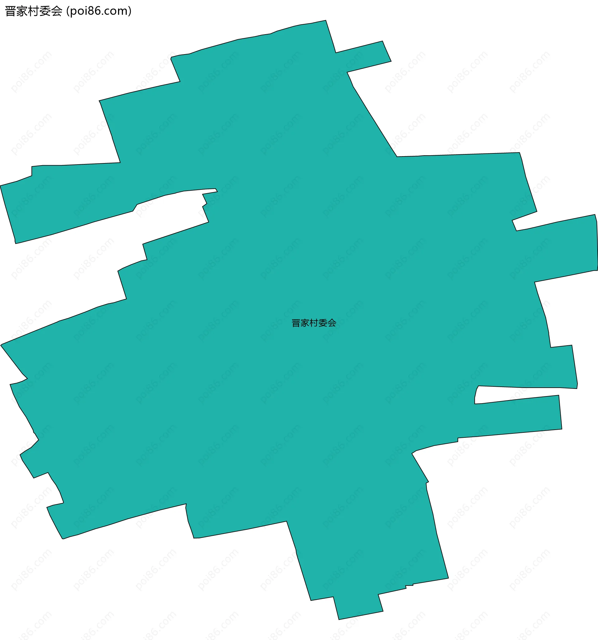 晋家村委会边界地图