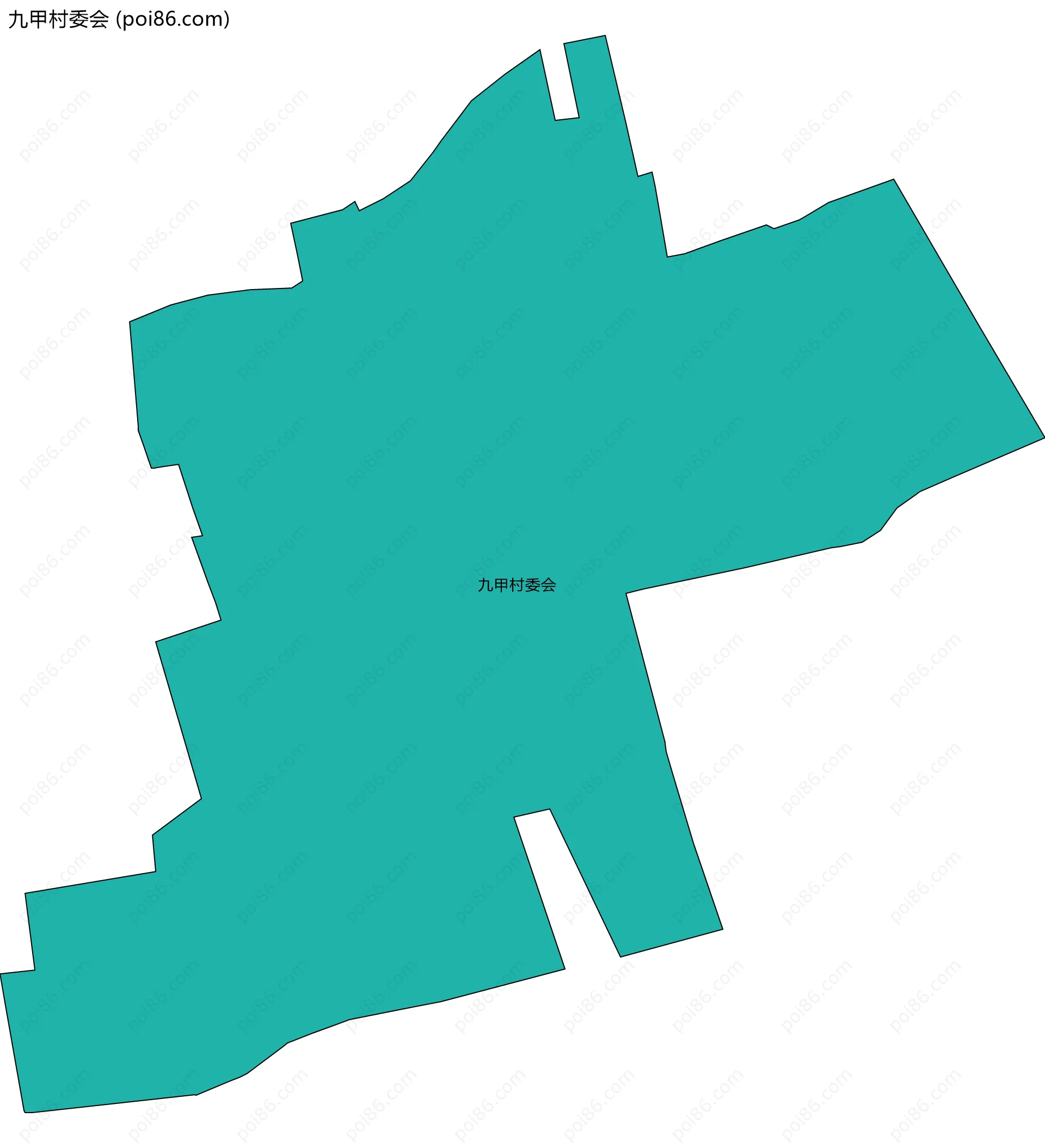 九甲村委会边界地图