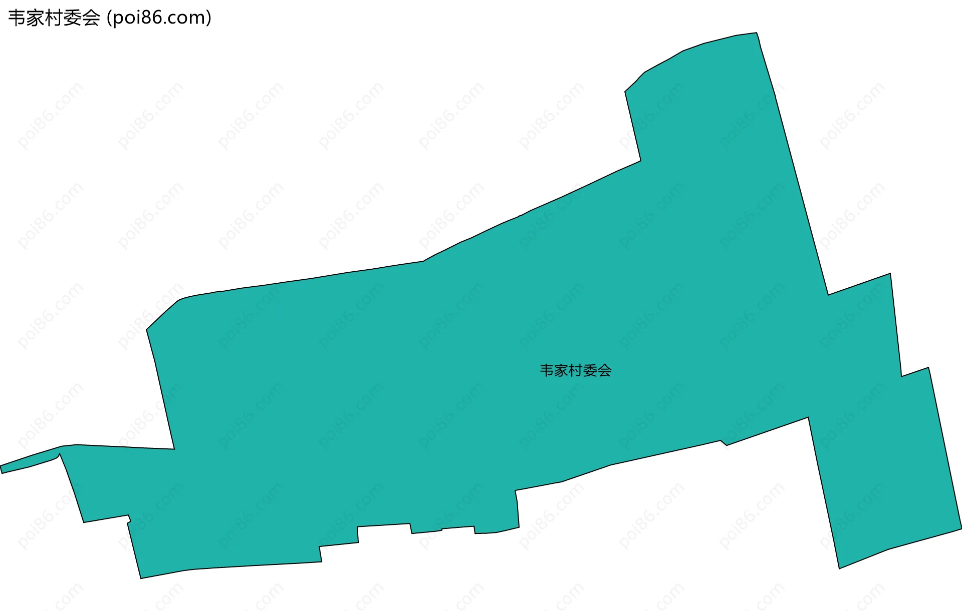 韦家村委会边界地图