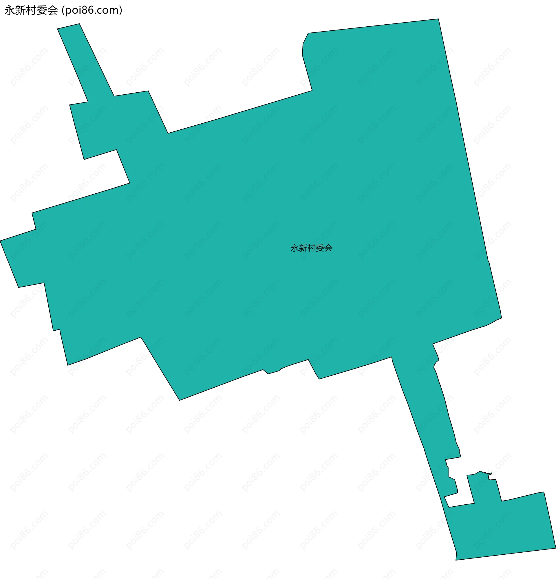 永新村委会边界地图