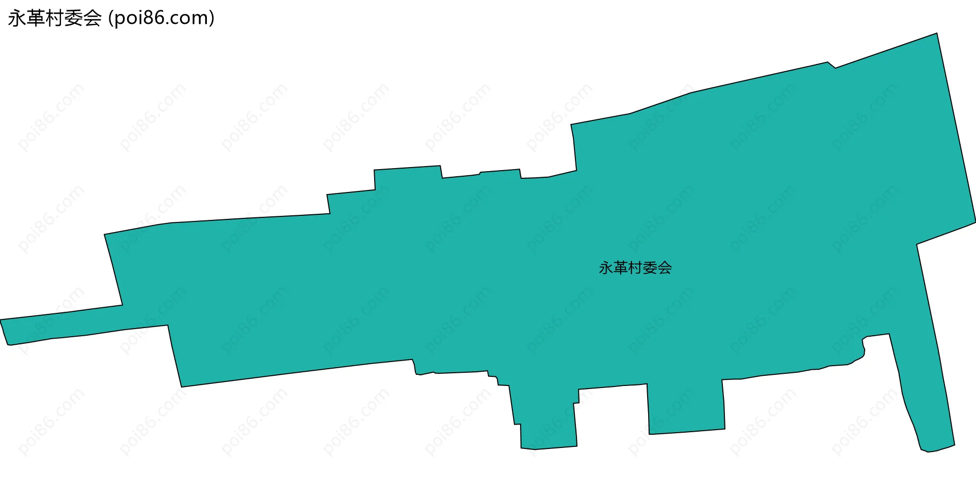 永革村委会边界地图