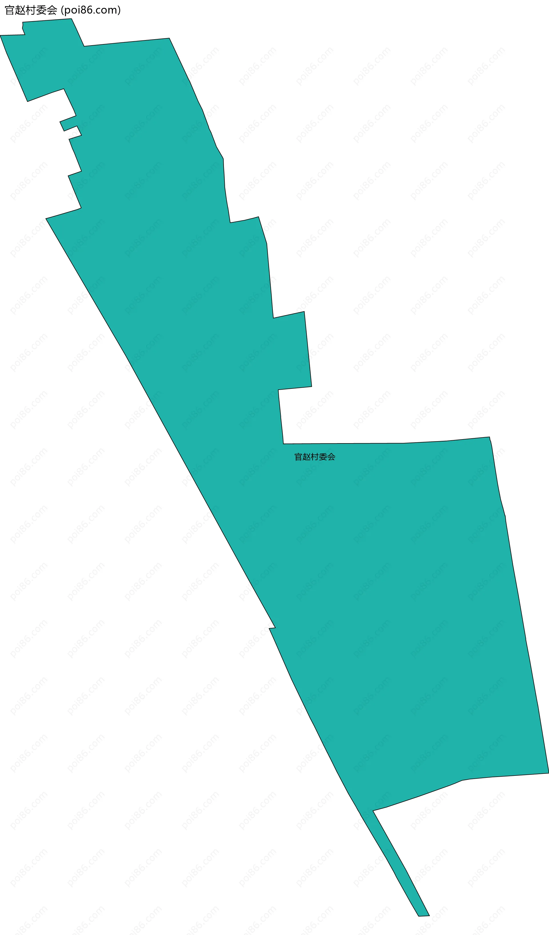 官赵村委会边界地图