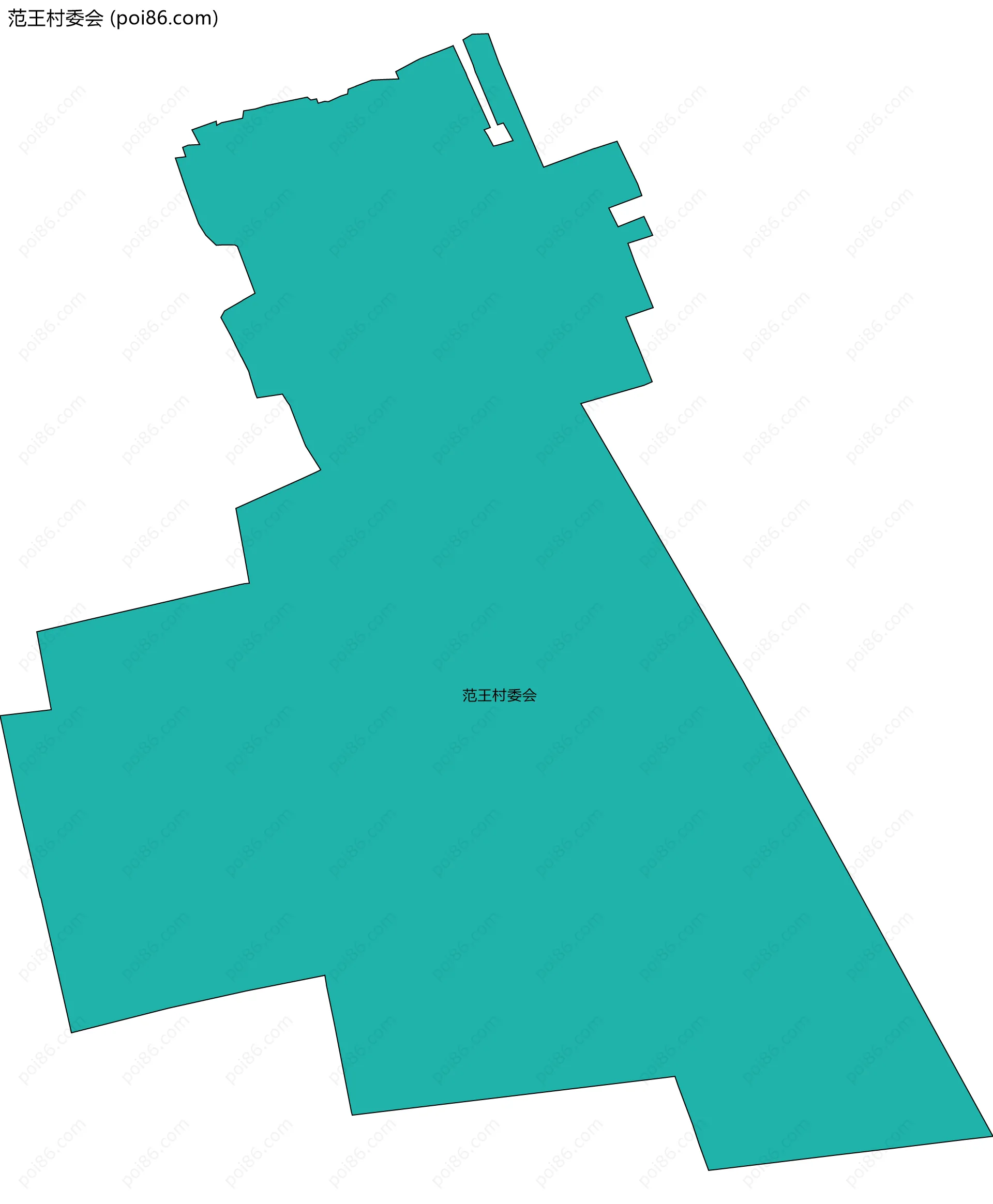 范王村委会边界地图