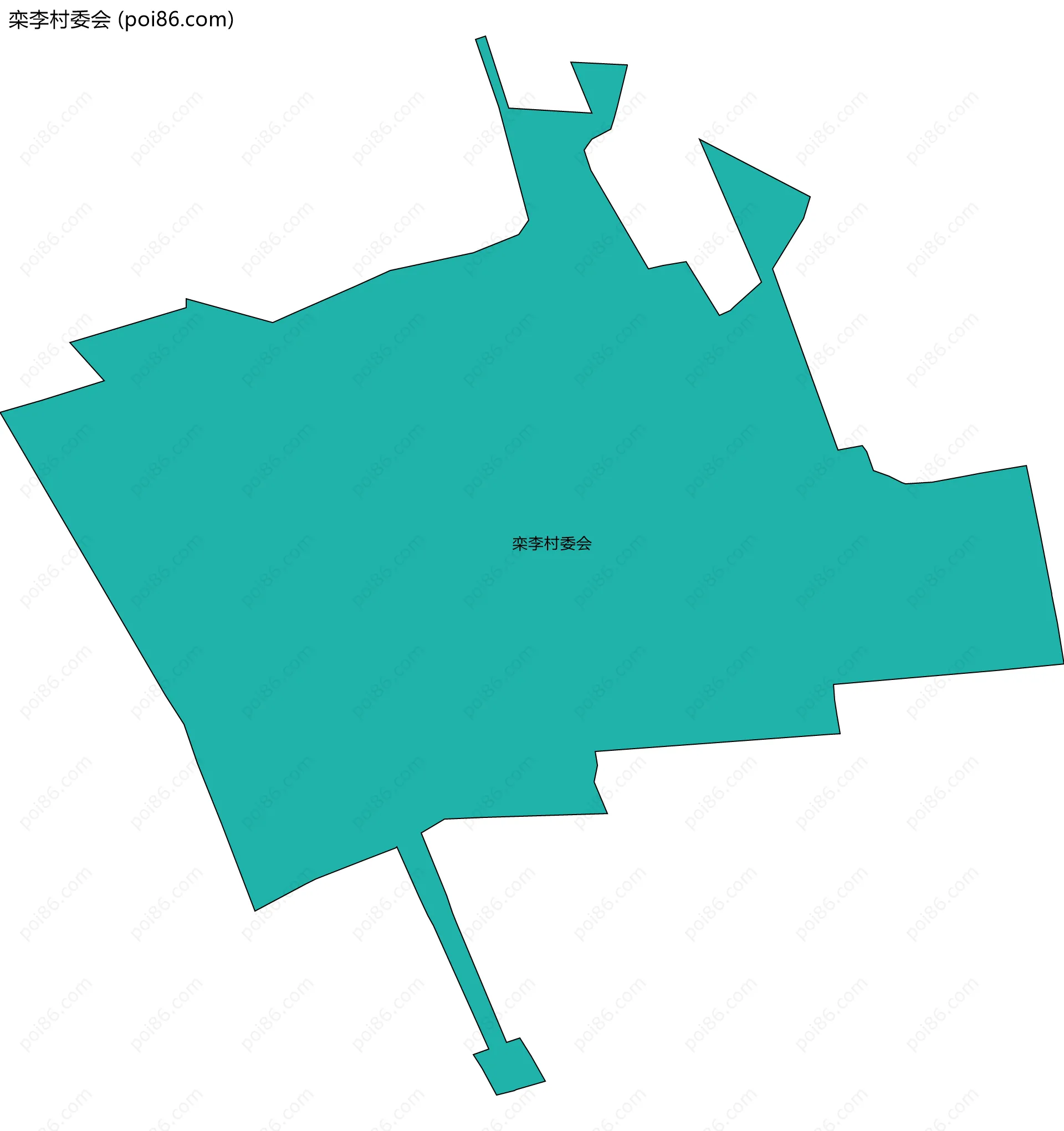 栾李村委会边界地图