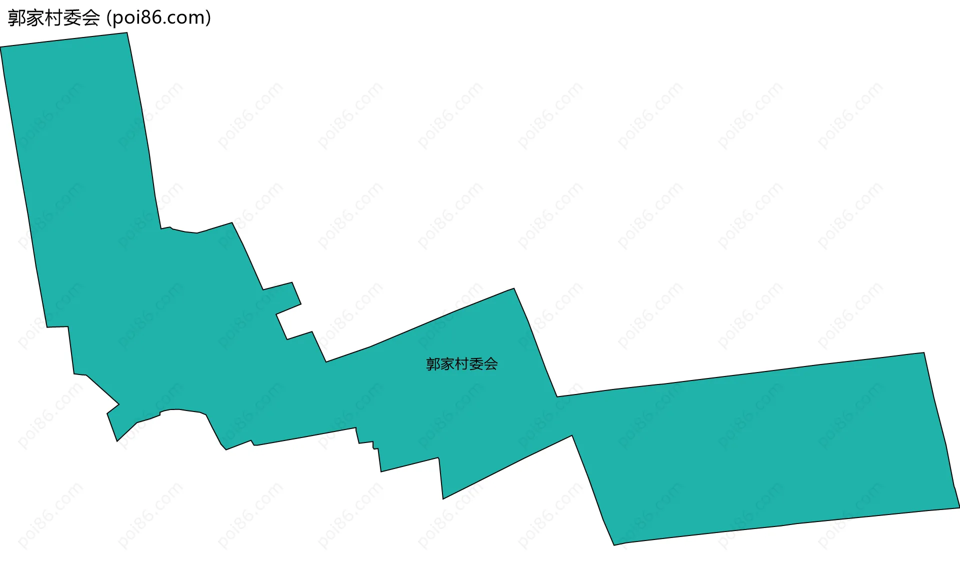 郭家村委会边界地图