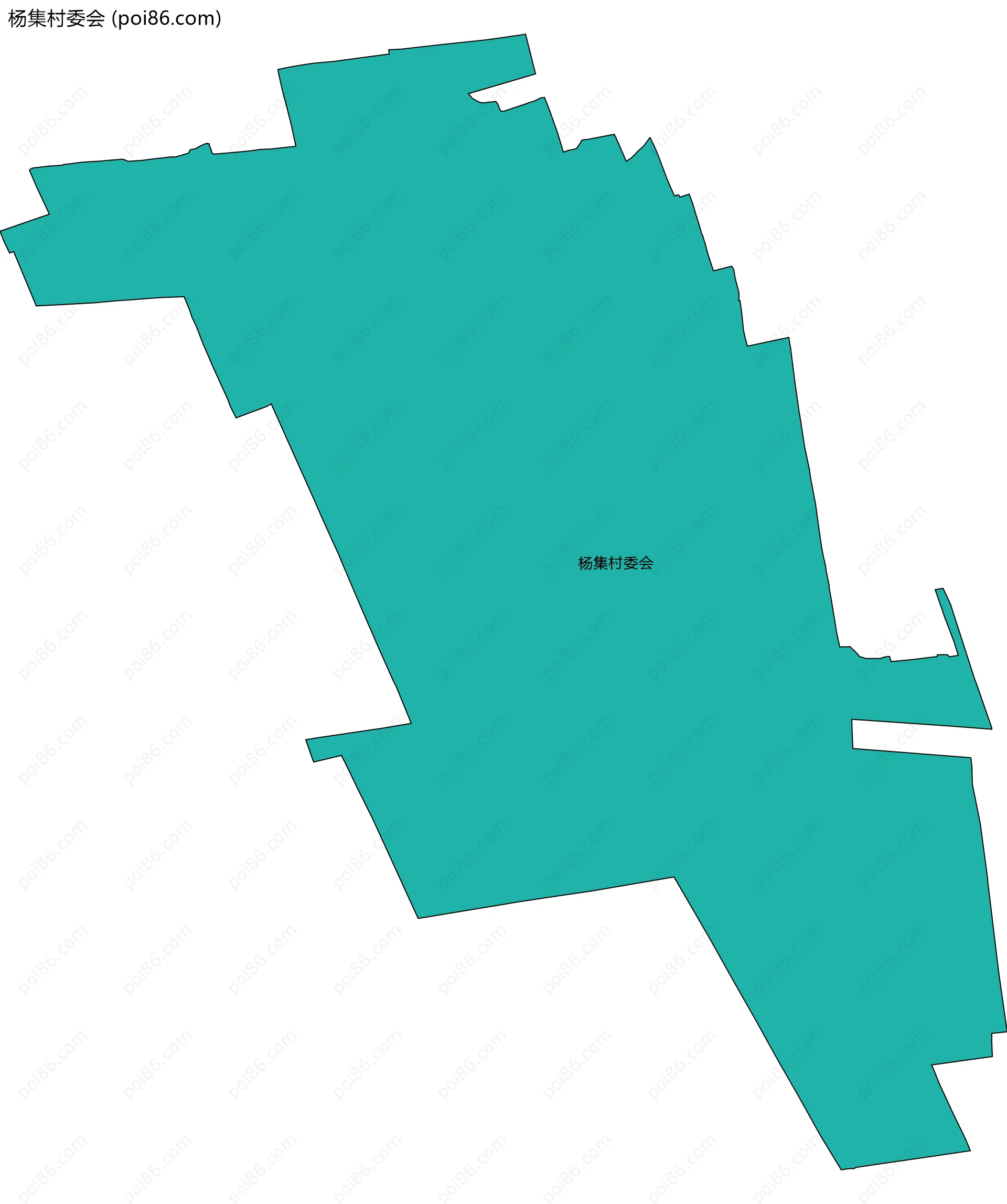 杨集村委会边界地图