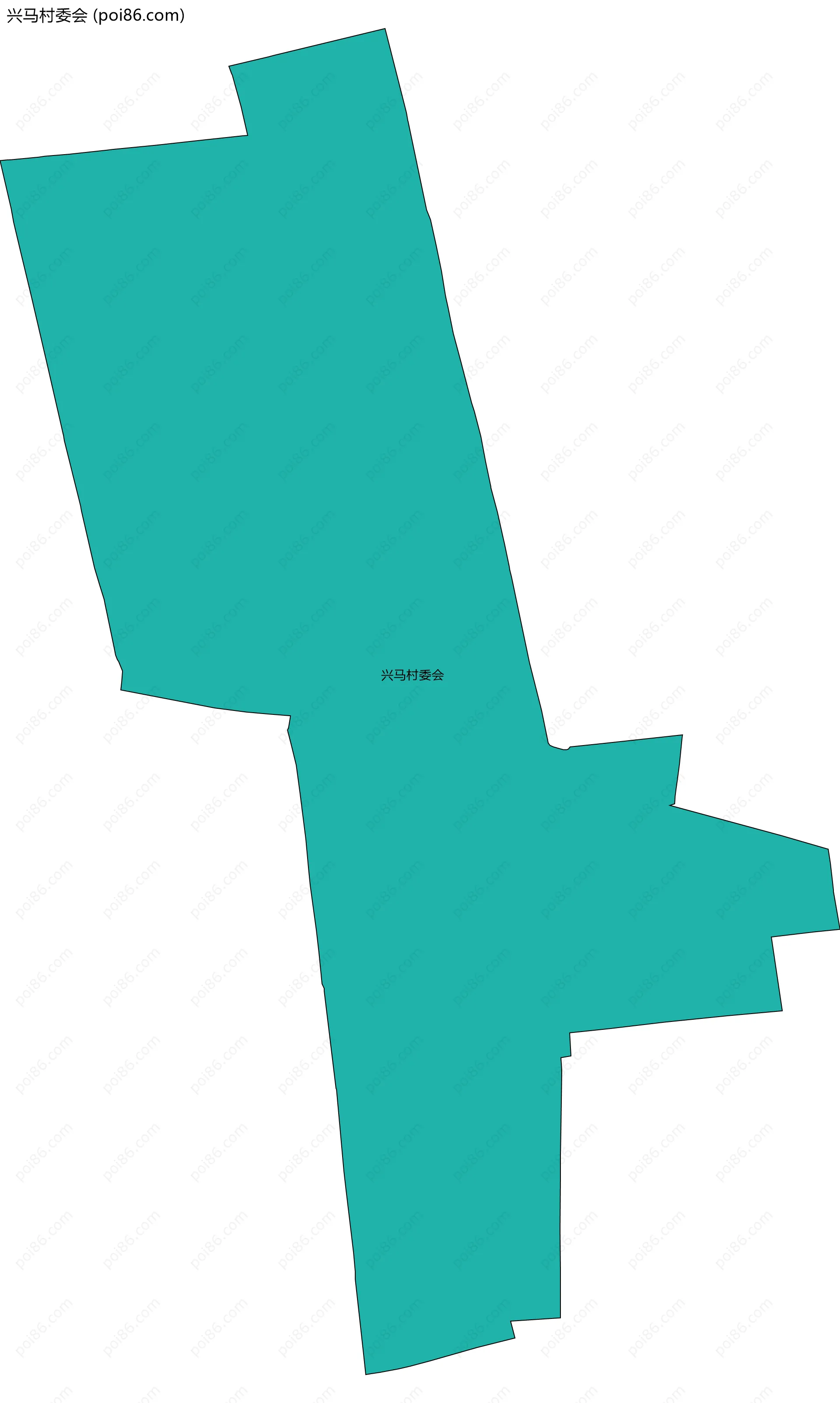 兴马村委会边界地图