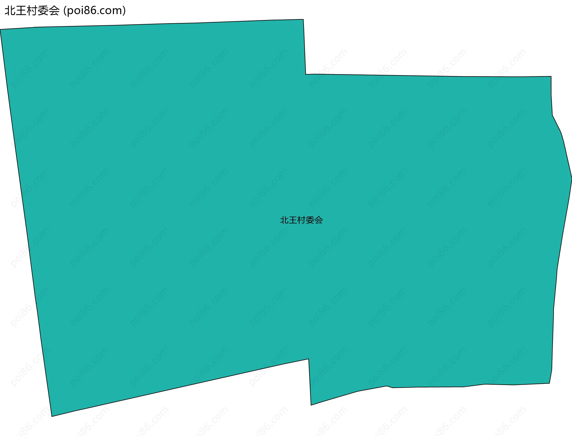 北王村委会边界地图