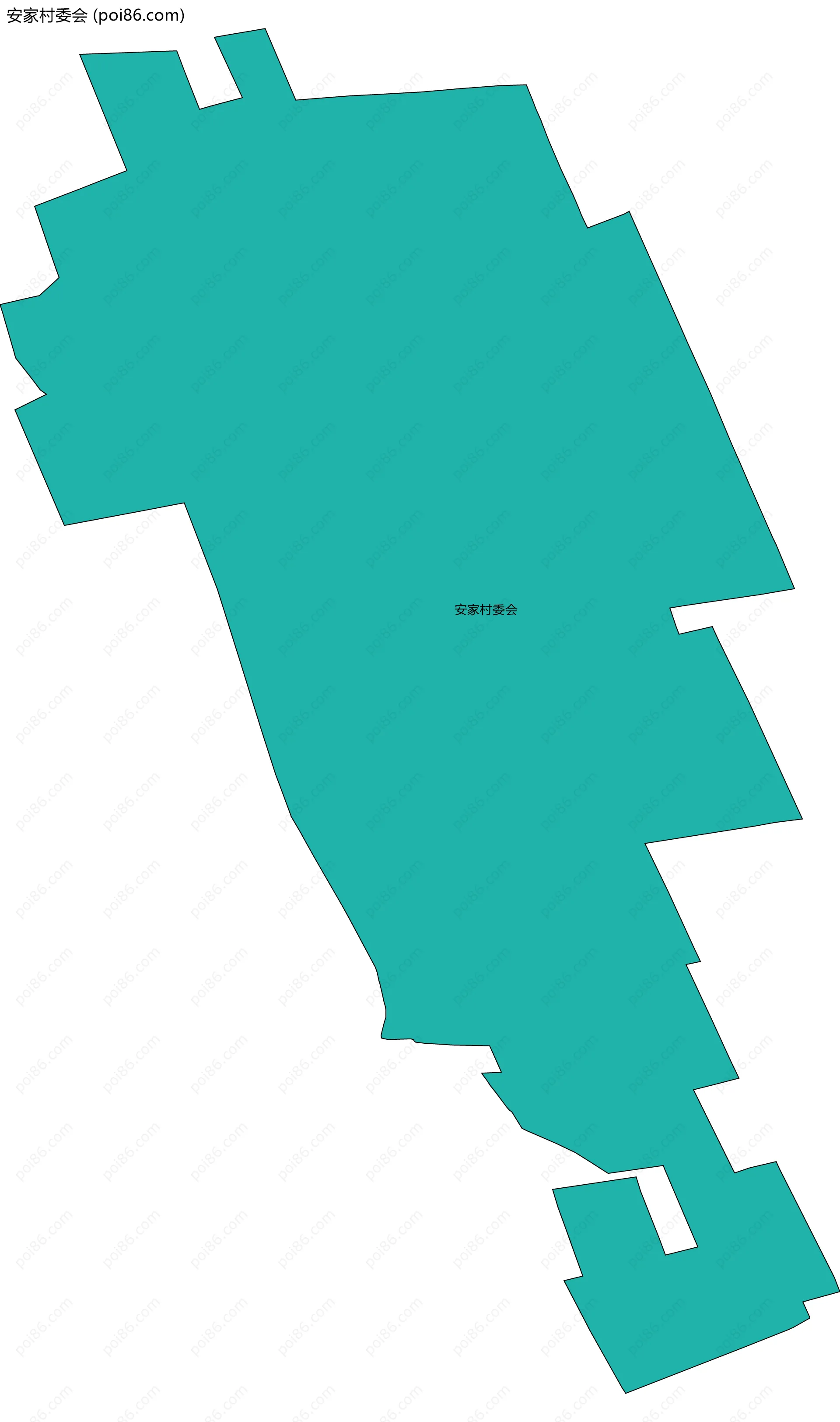 安家村委会边界地图