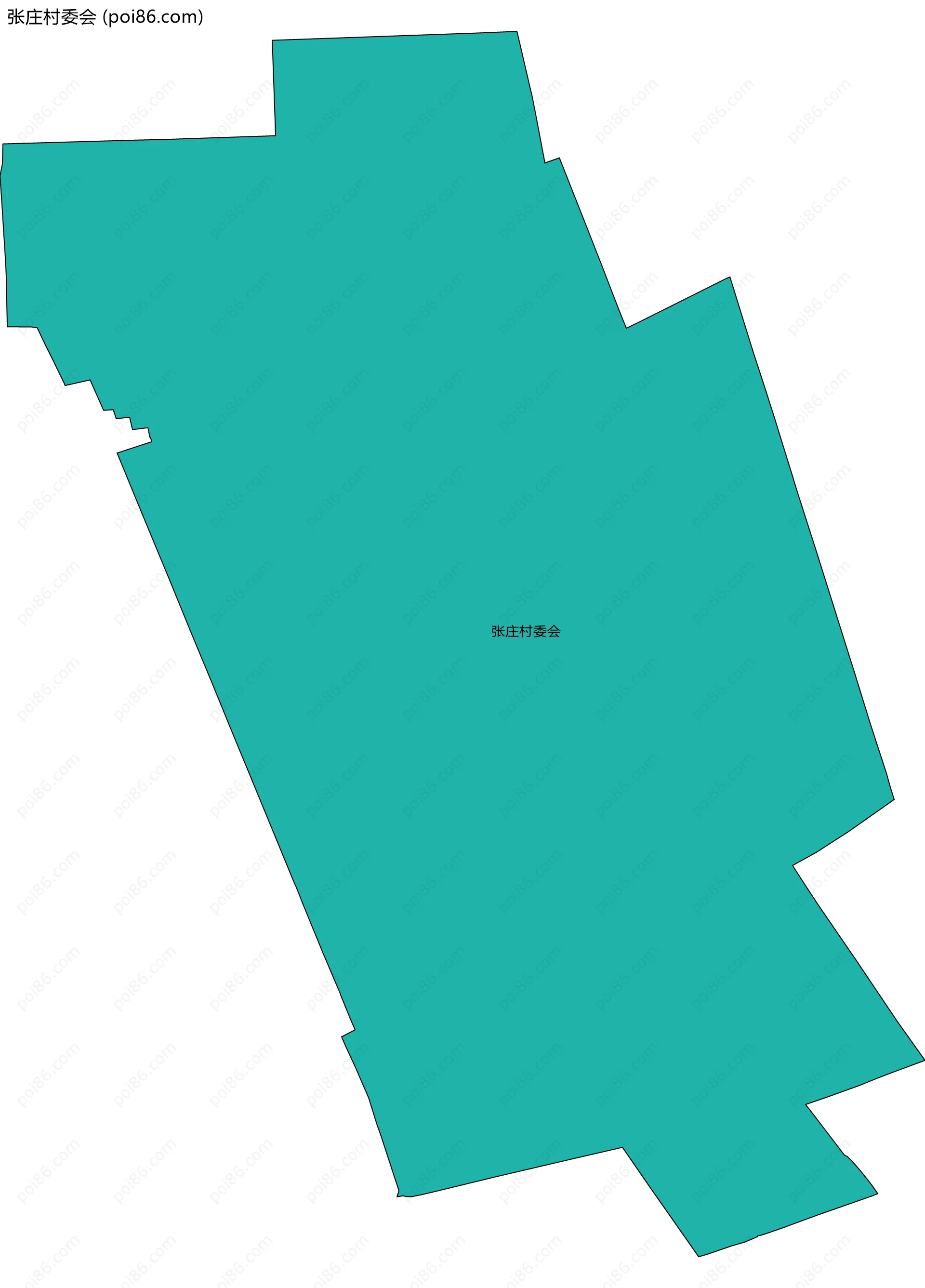 张庄村委会边界地图