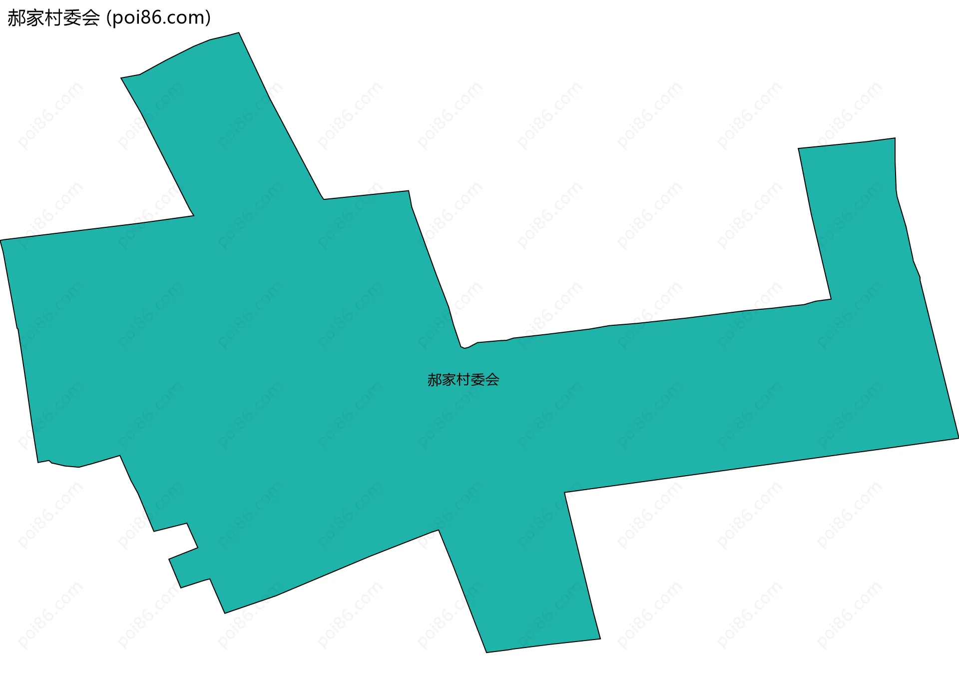 郝家村委会边界地图