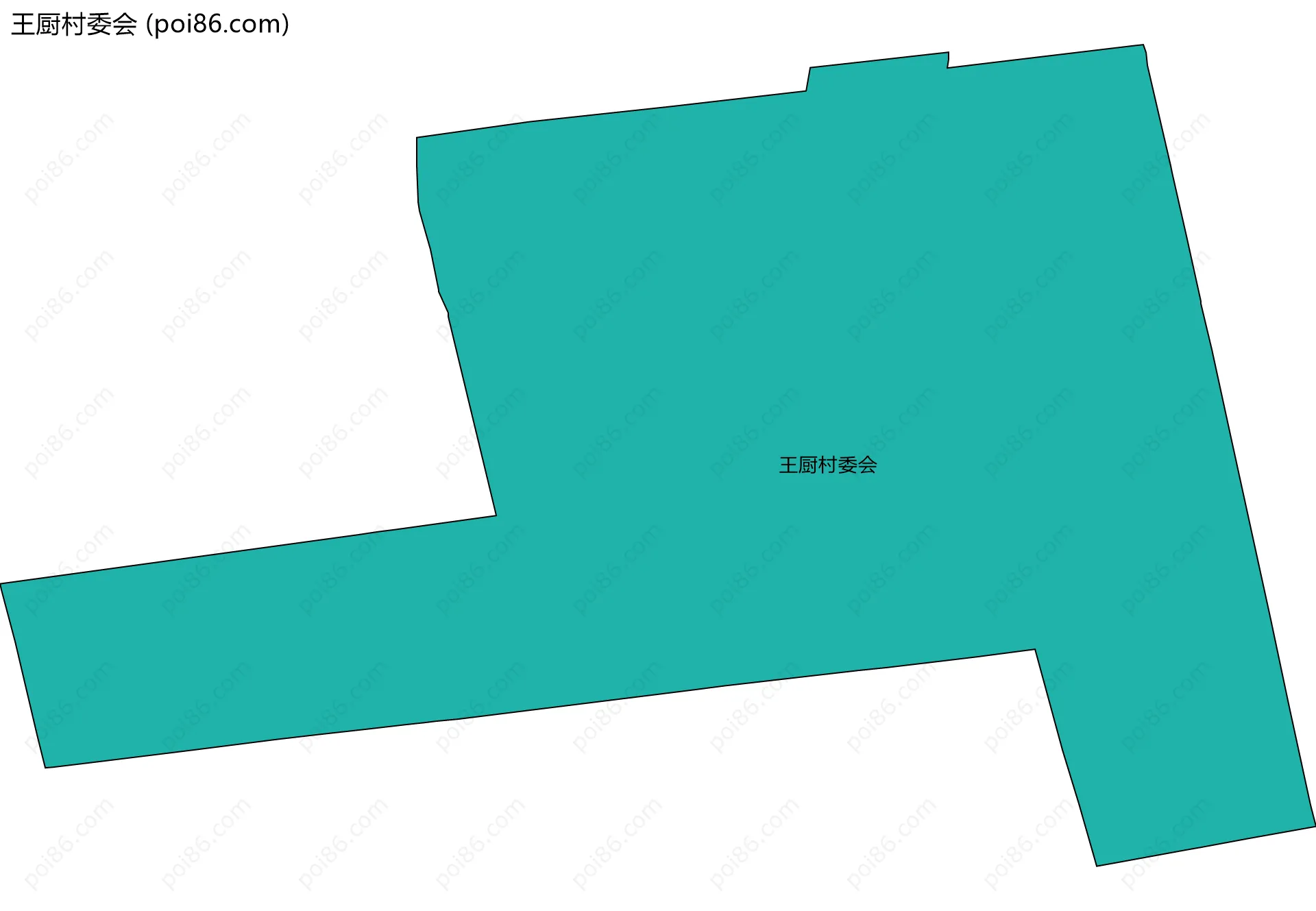 王厨村委会边界地图