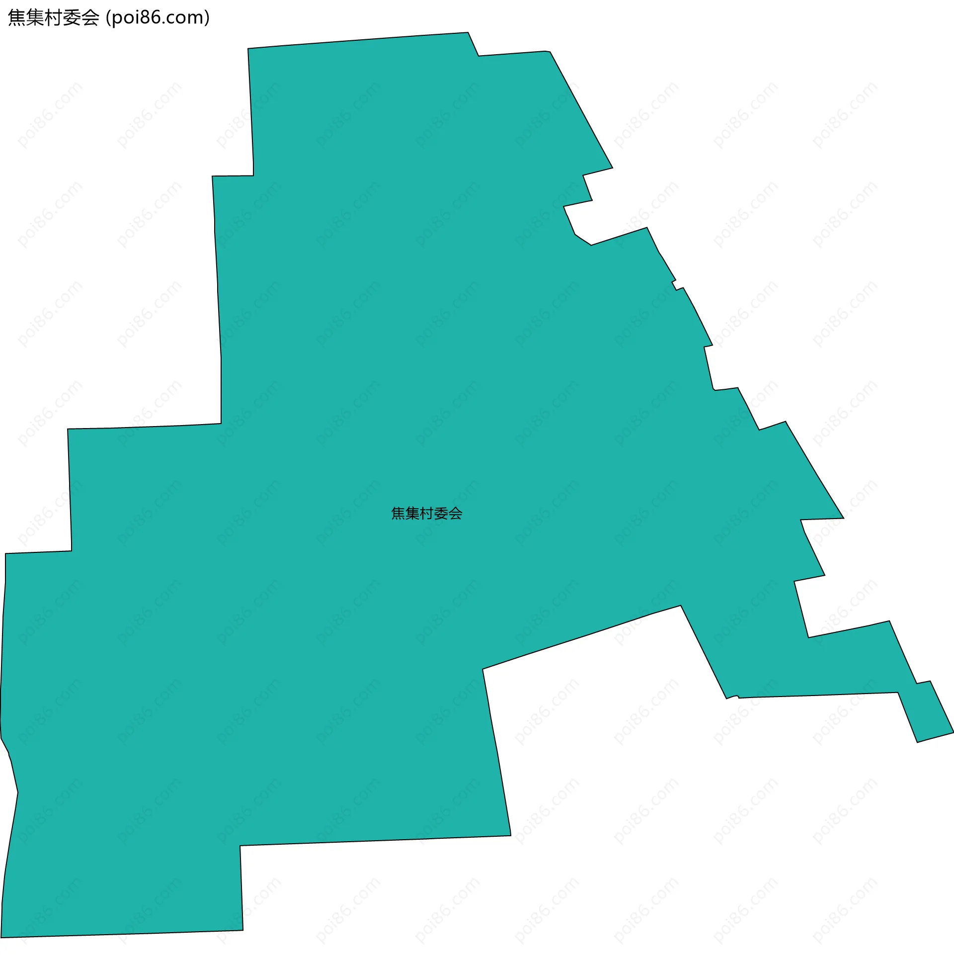 焦集村委会边界地图