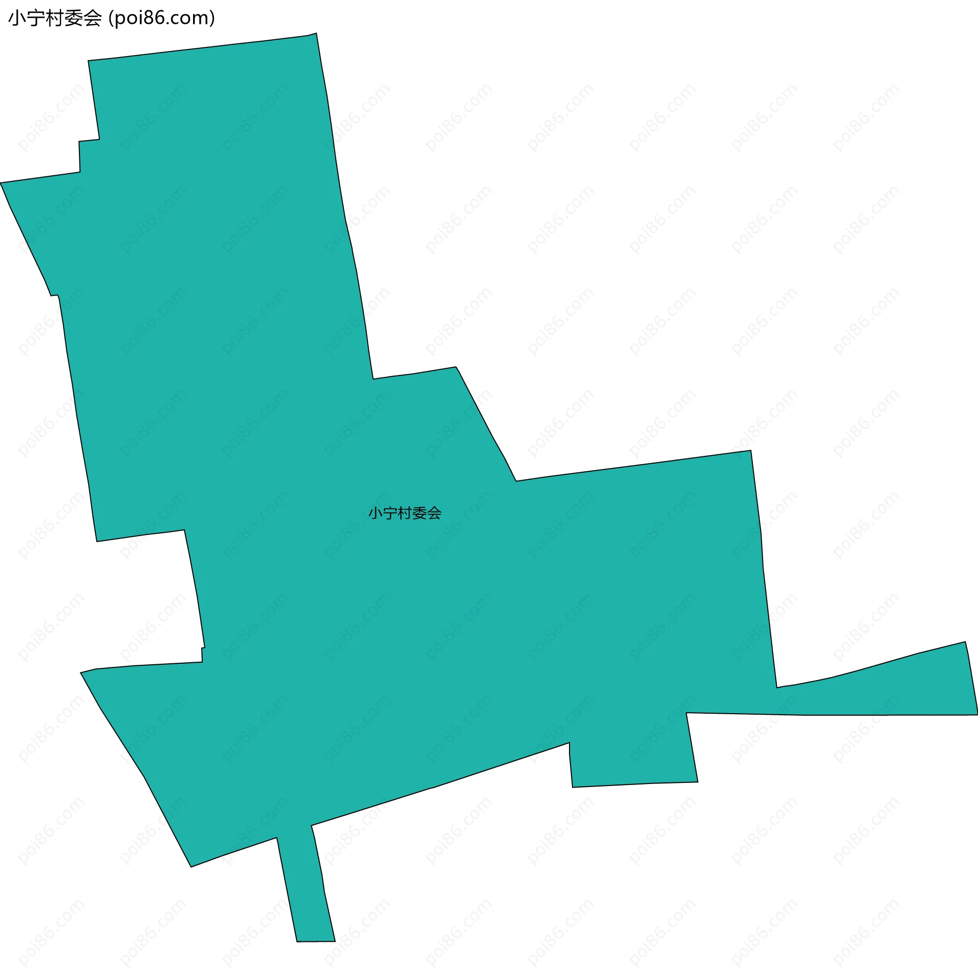 小宁村委会边界地图