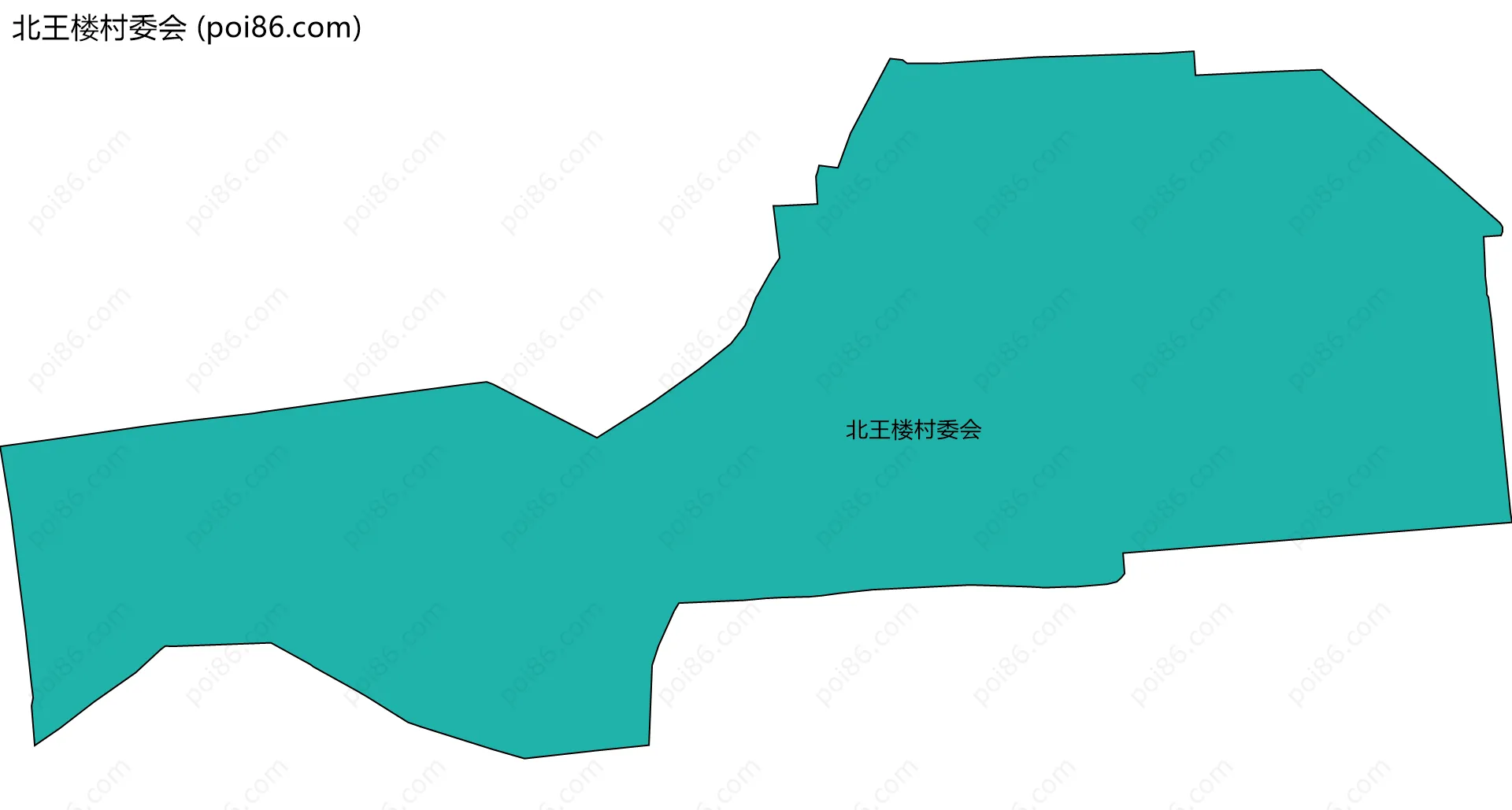 北王楼村委会边界地图