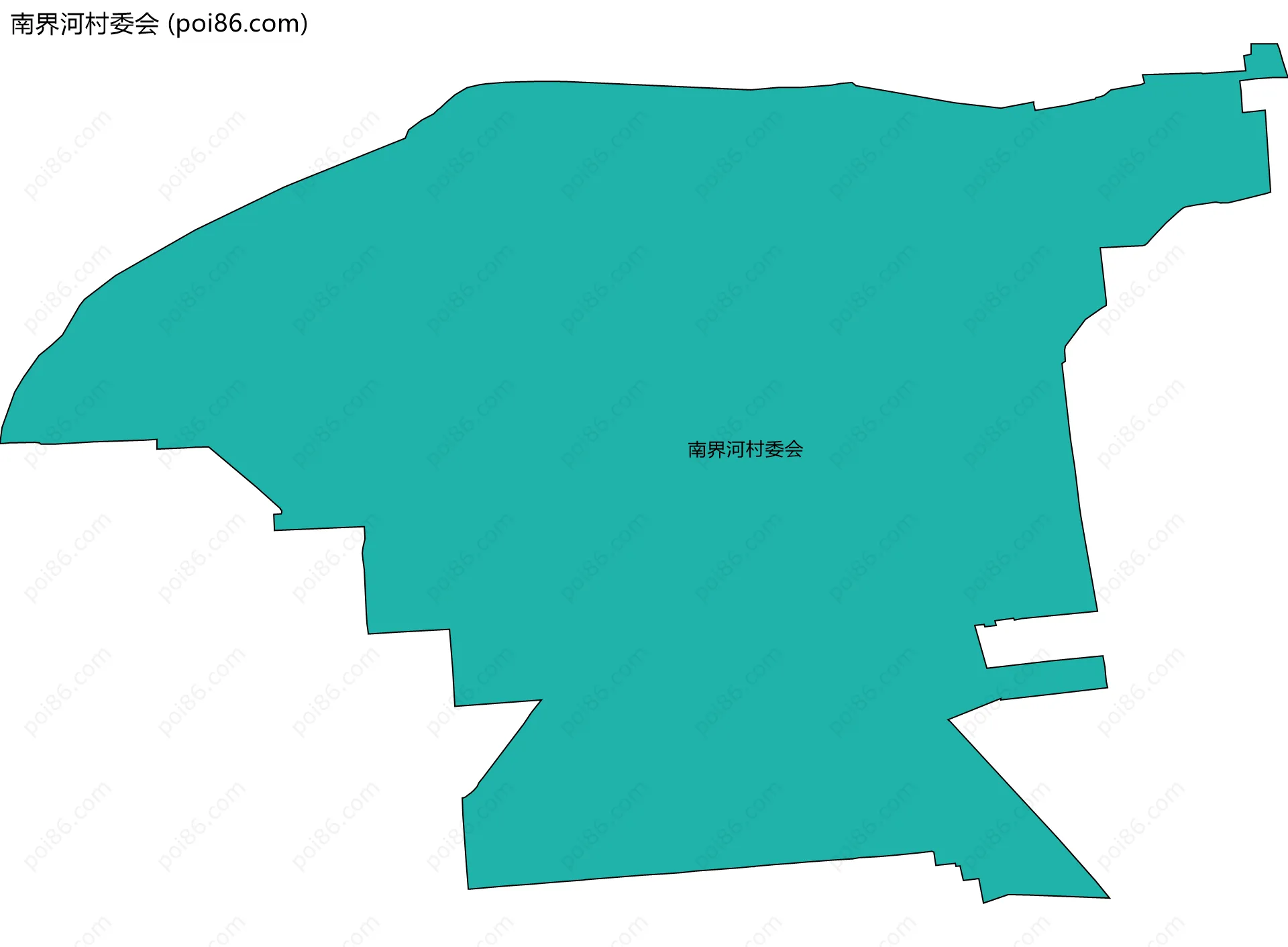 南界河村委会边界地图