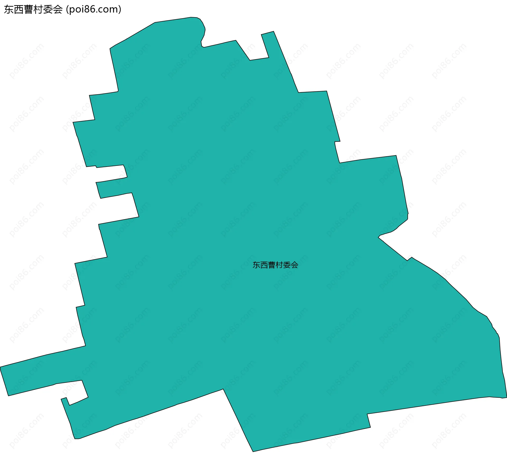 东西曹村委会边界地图