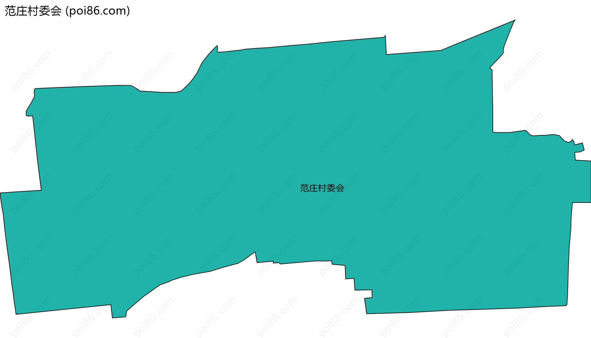 范庄村委会边界地图