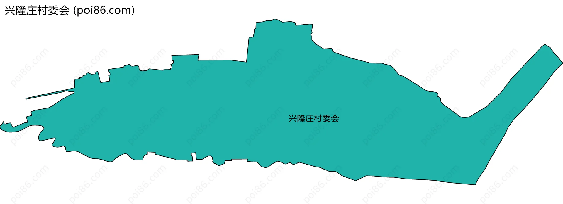 兴隆庄村委会边界地图