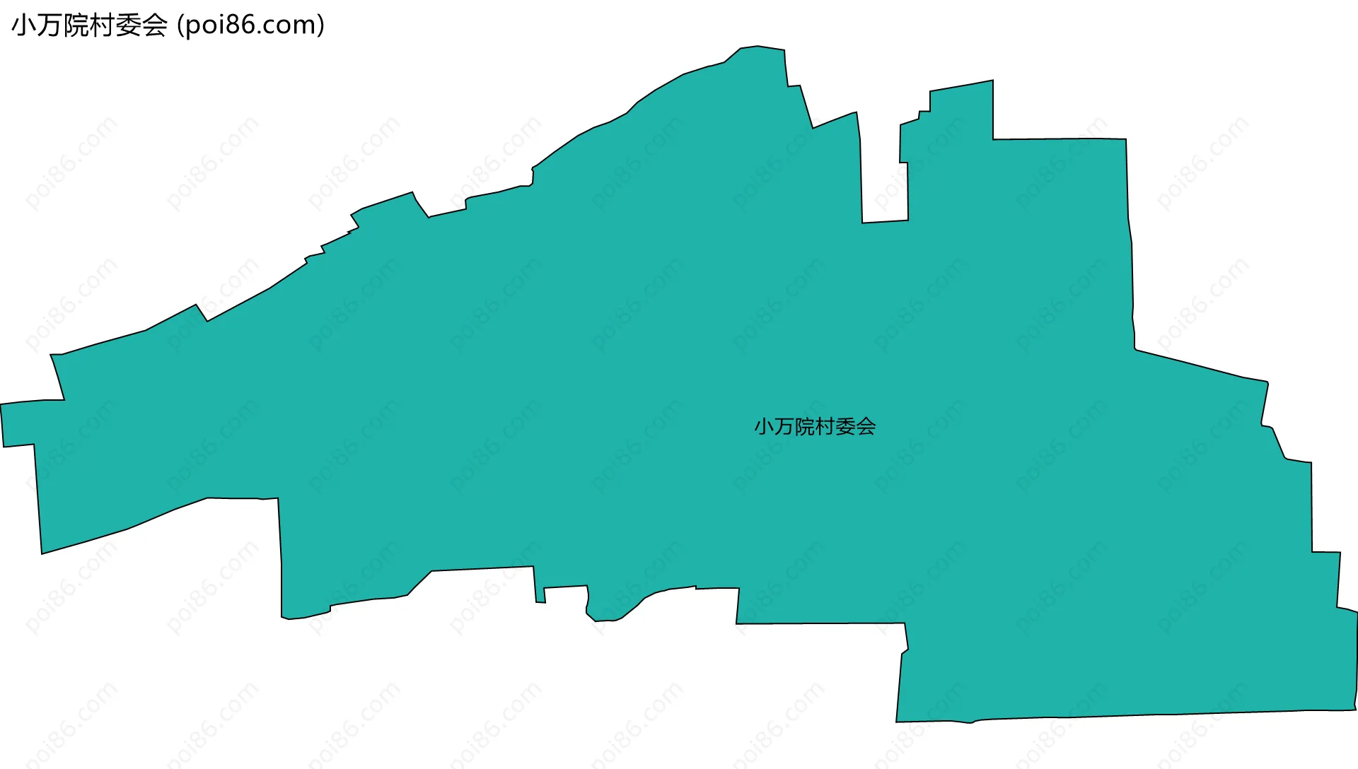 小万院村委会边界地图