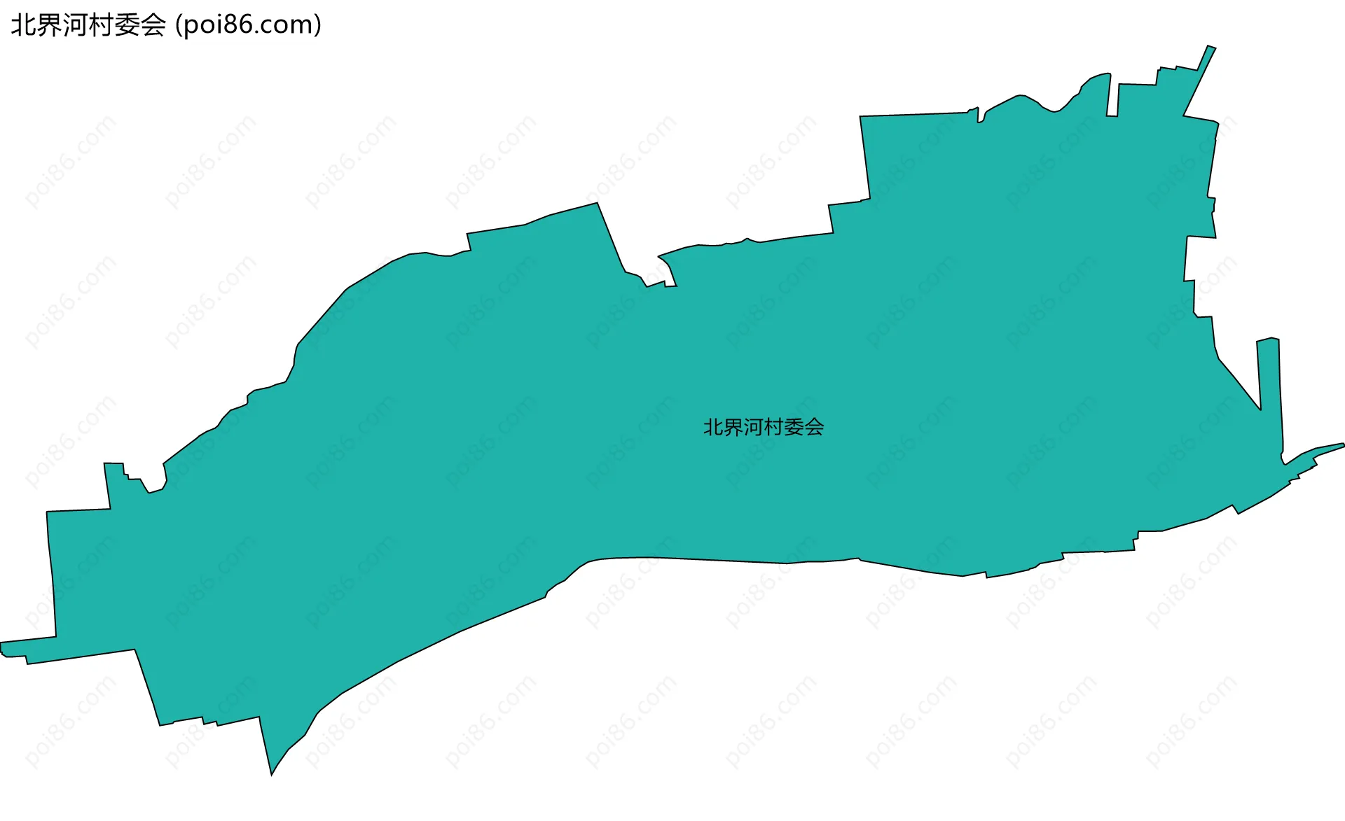 北界河村委会边界地图