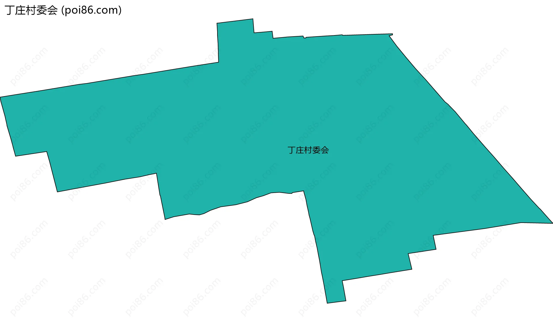 丁庄村委会边界地图