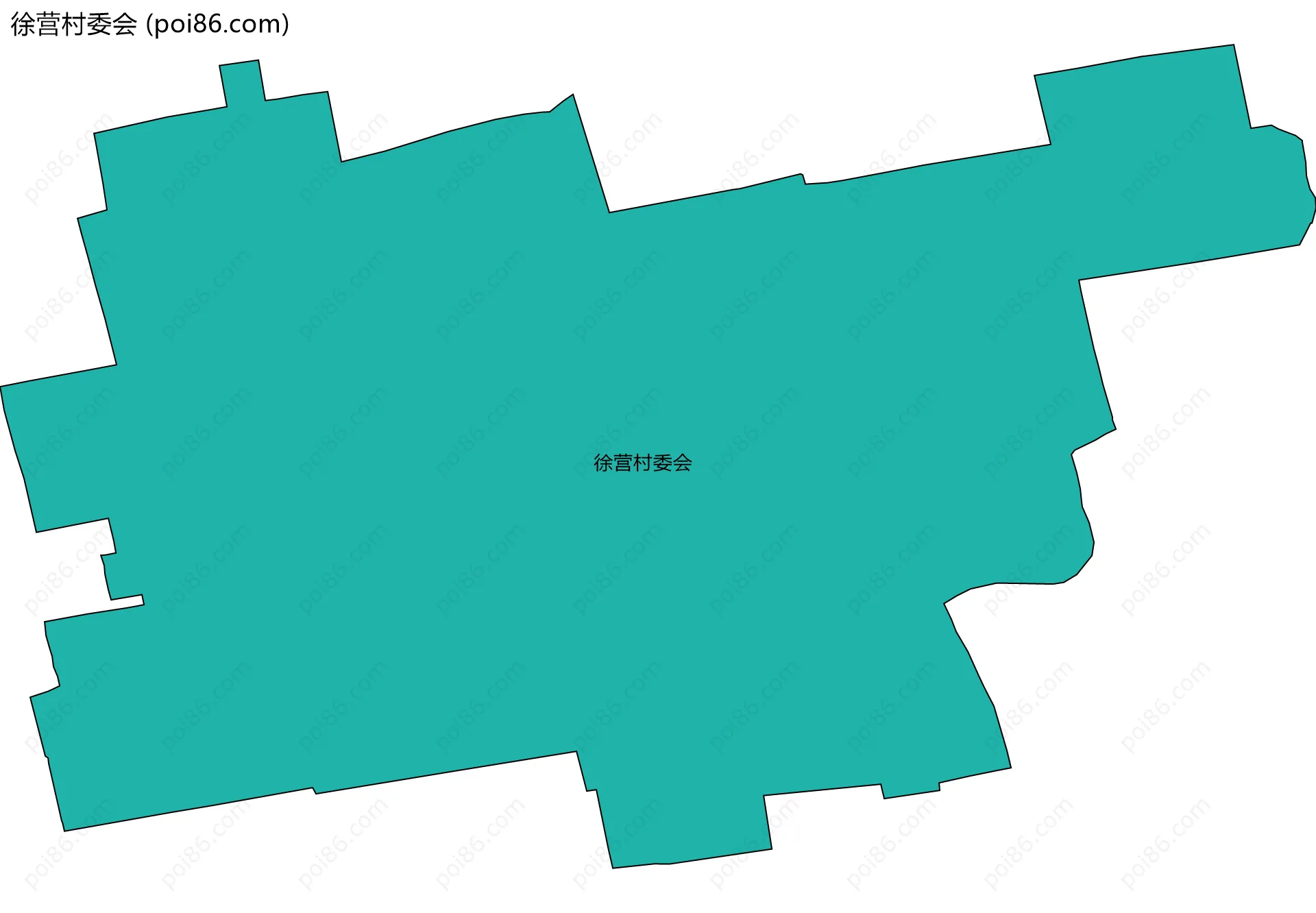 徐营村委会边界地图