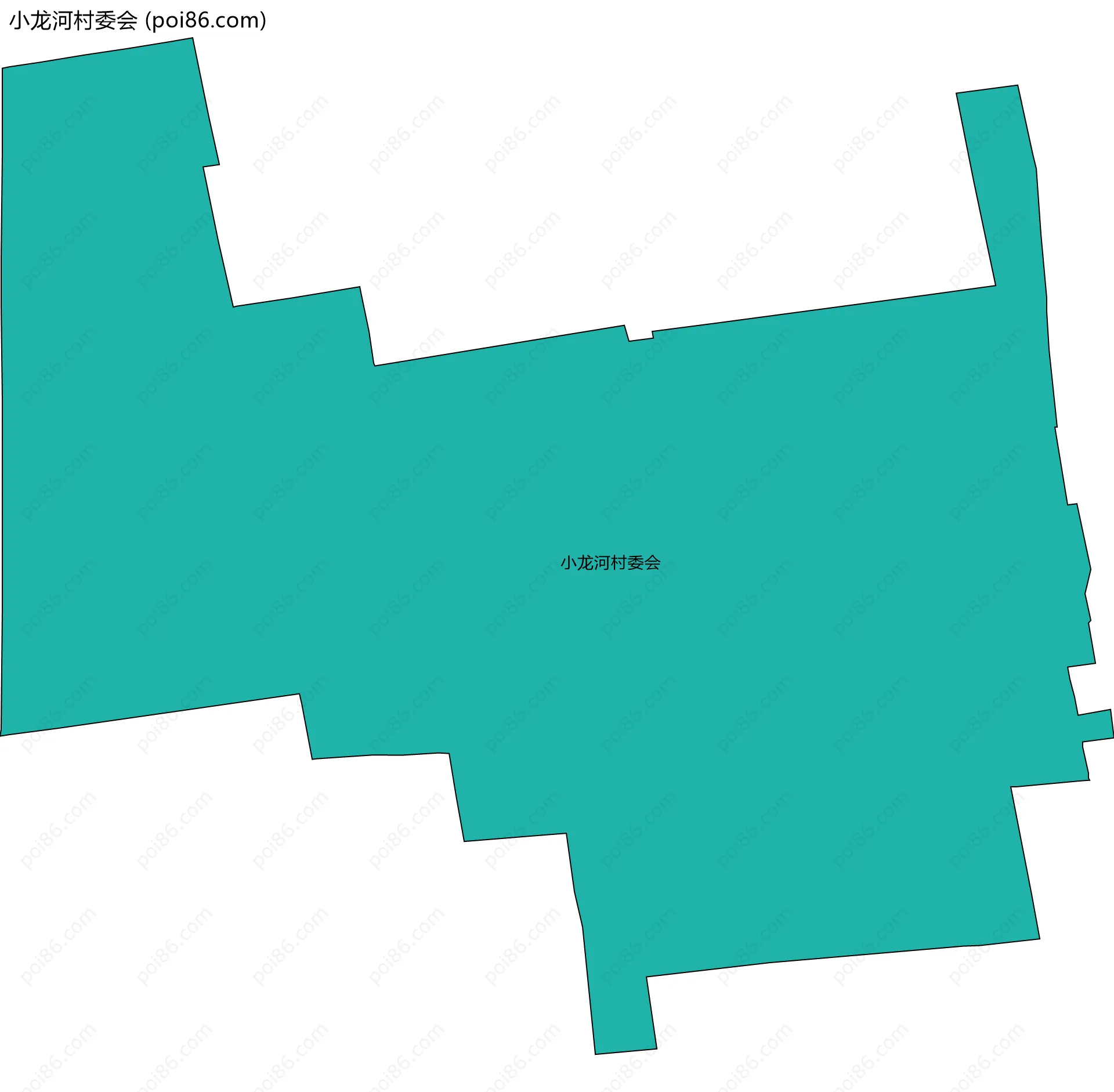 小龙河村委会边界地图