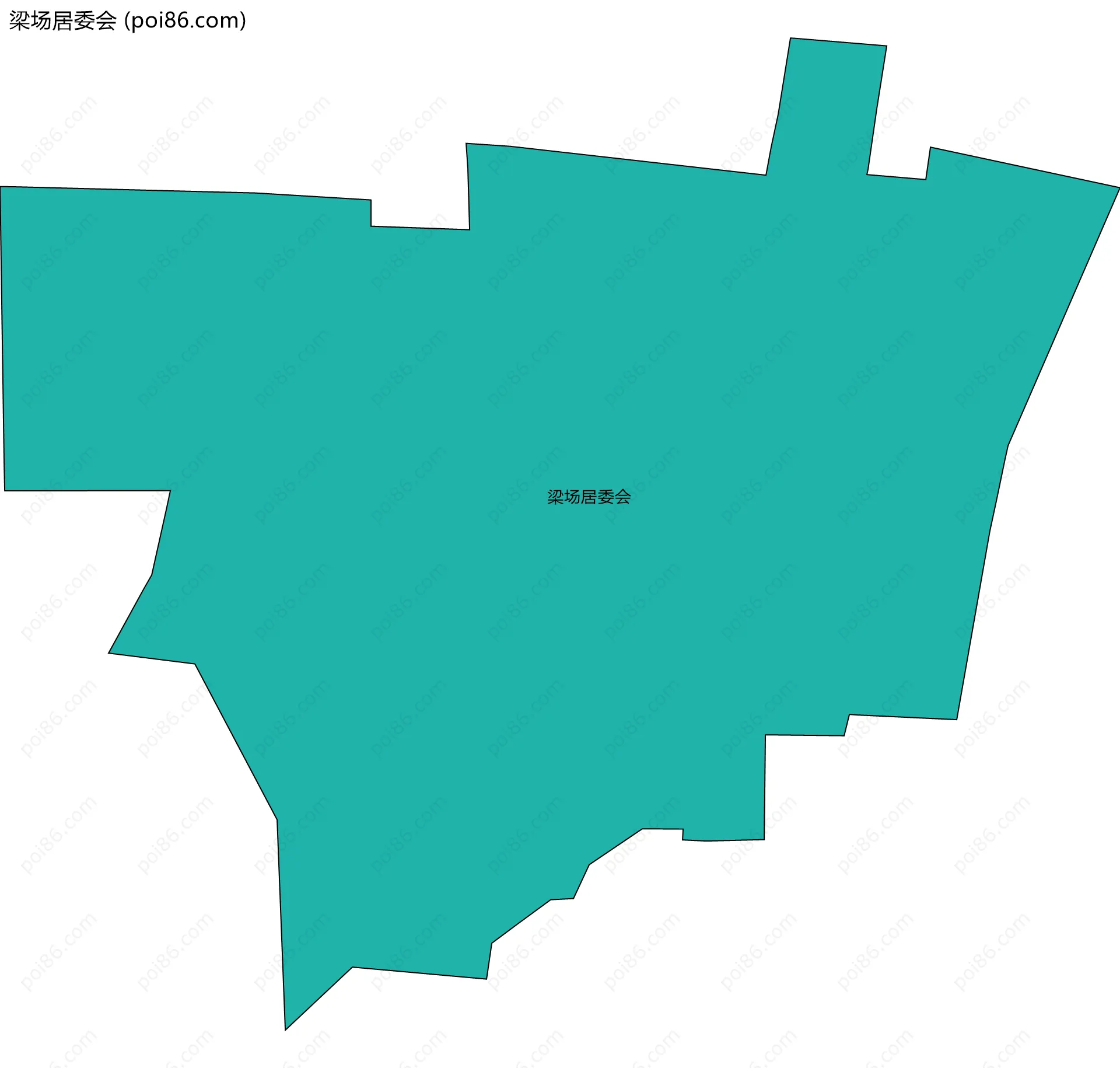 梁场居委会边界地图