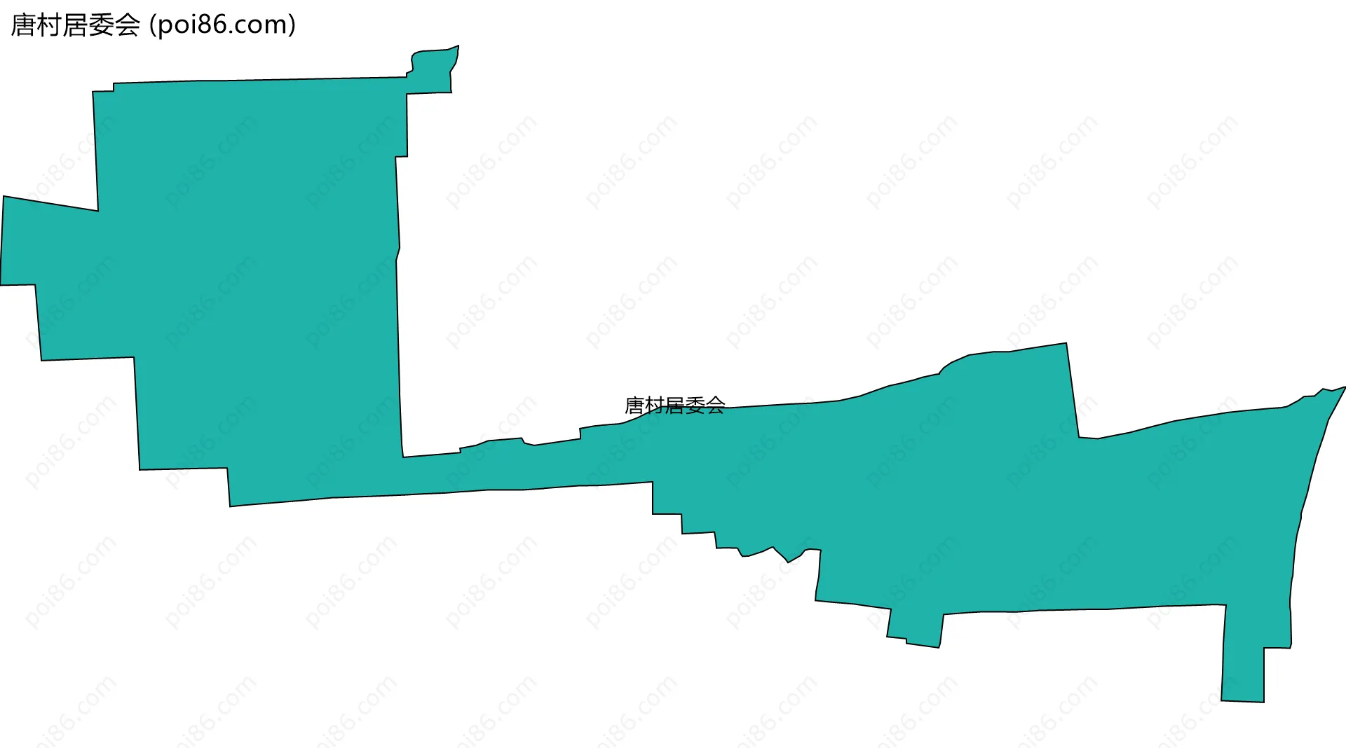 唐村居委会边界地图