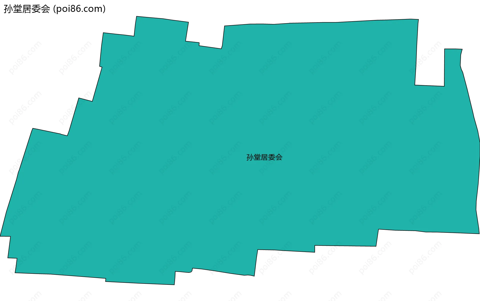 孙堂居委会边界地图