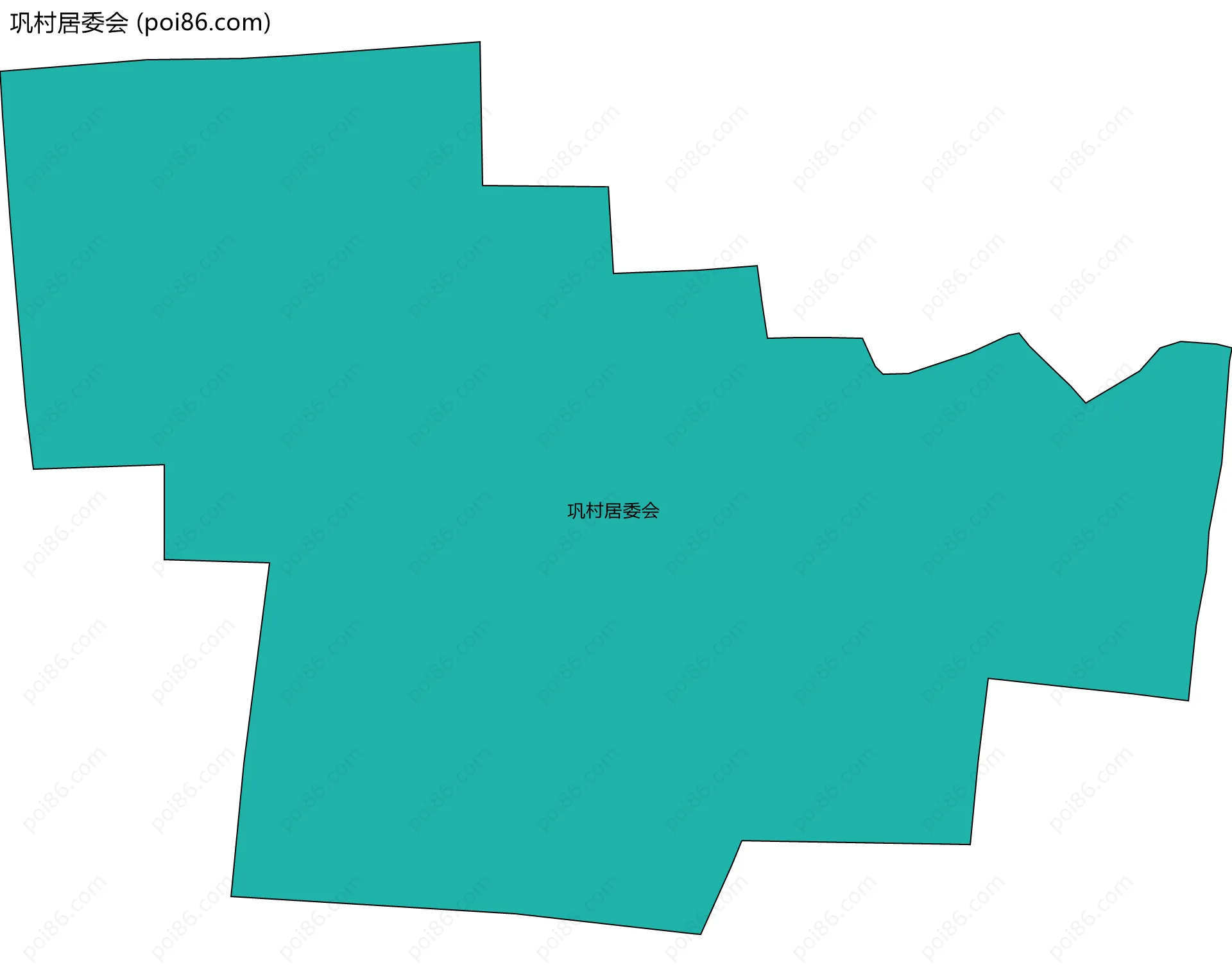 巩村居委会边界地图