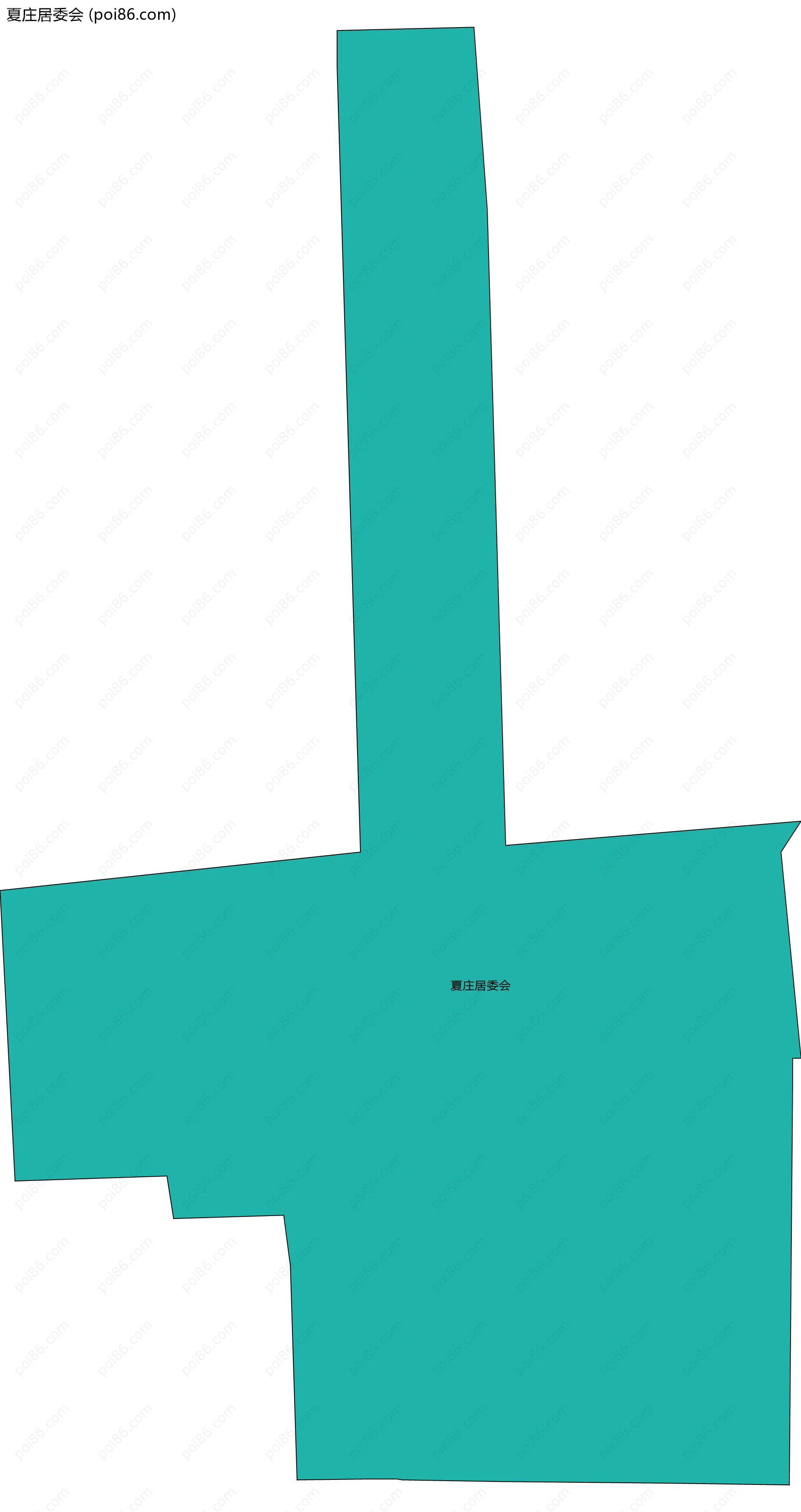 夏庄居委会边界地图