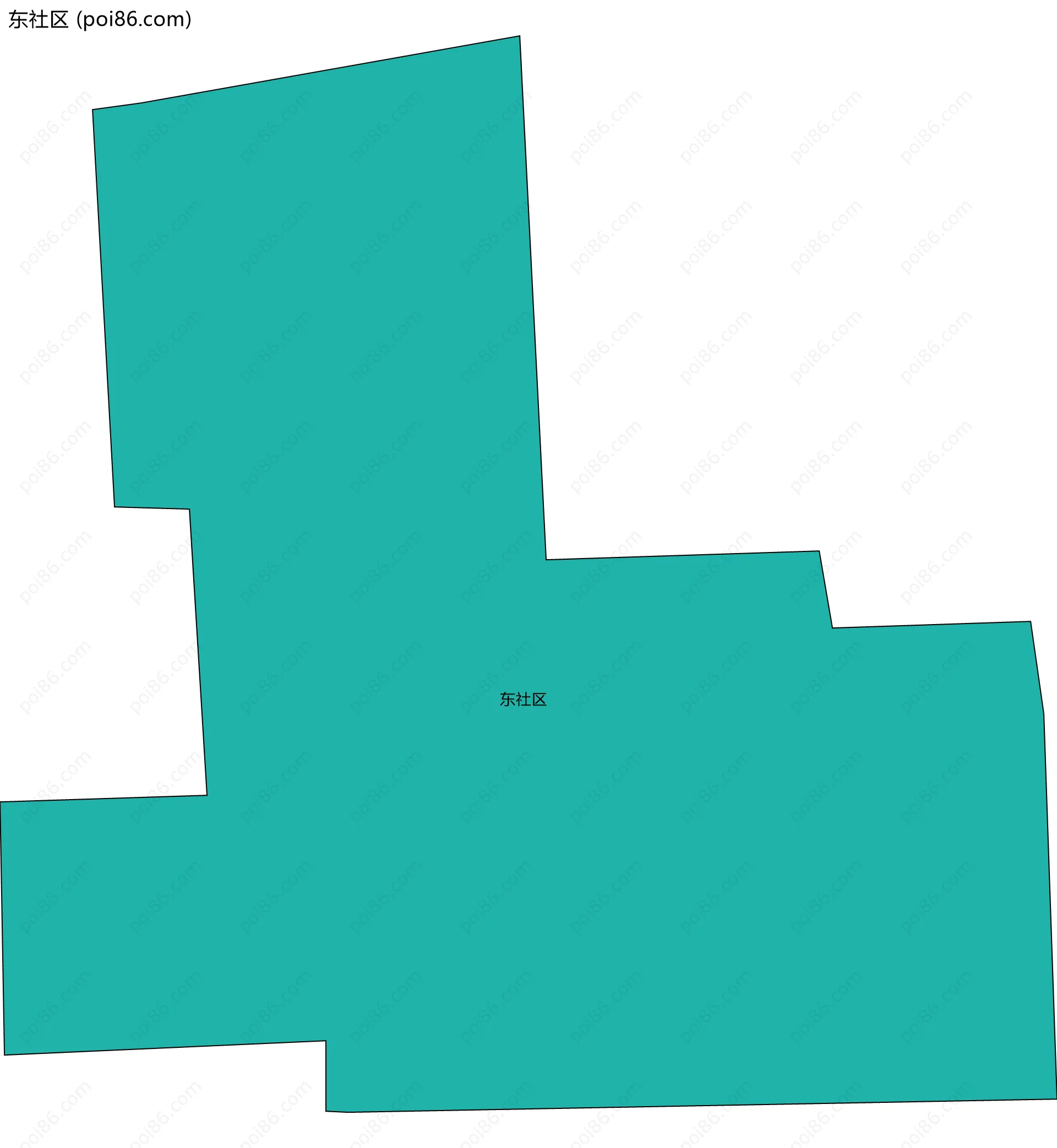 东社区边界地图
