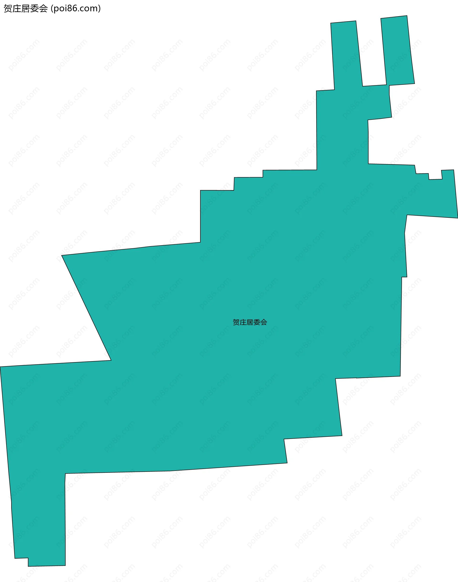 贺庄居委会边界地图