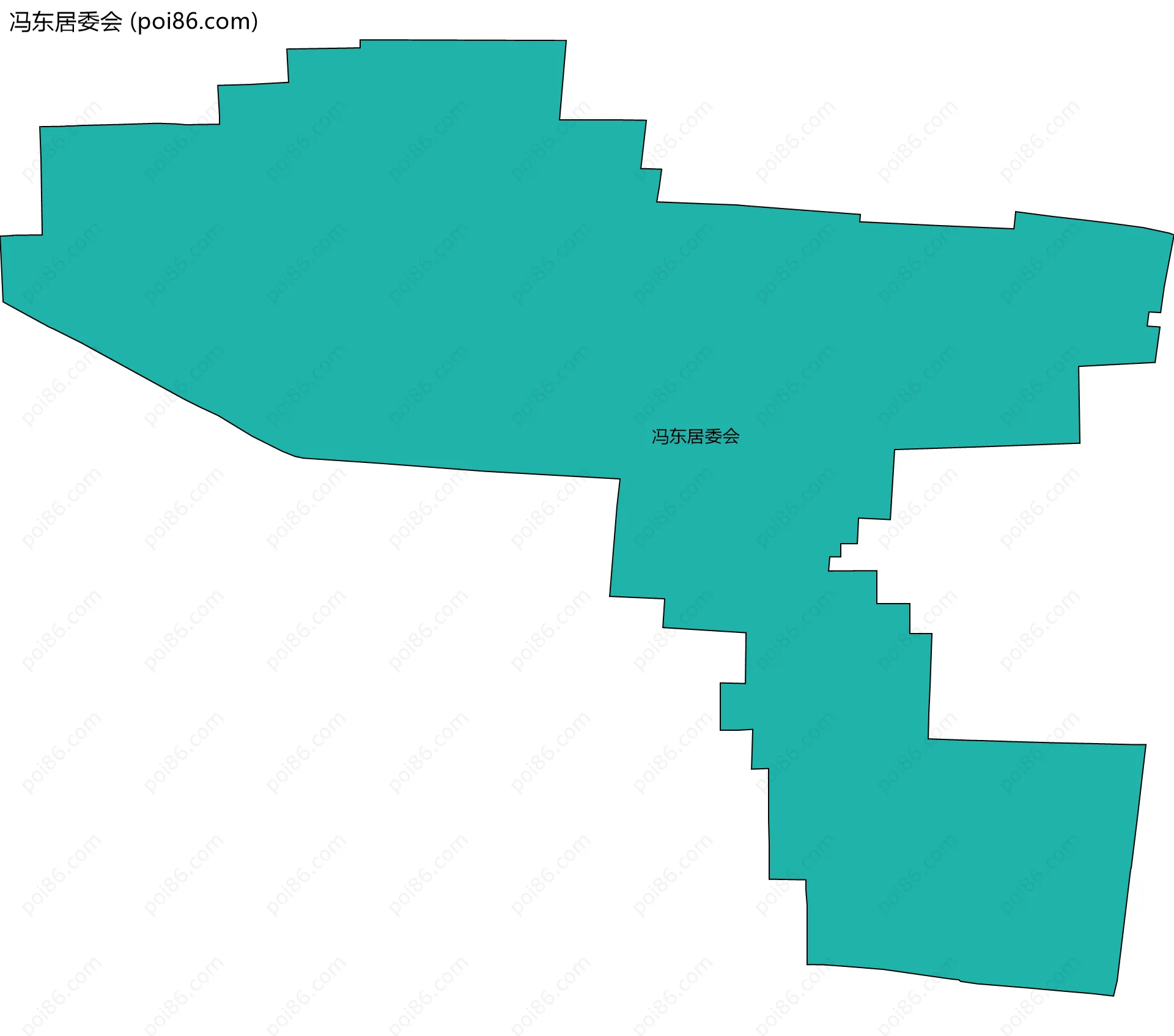 冯东居委会边界地图