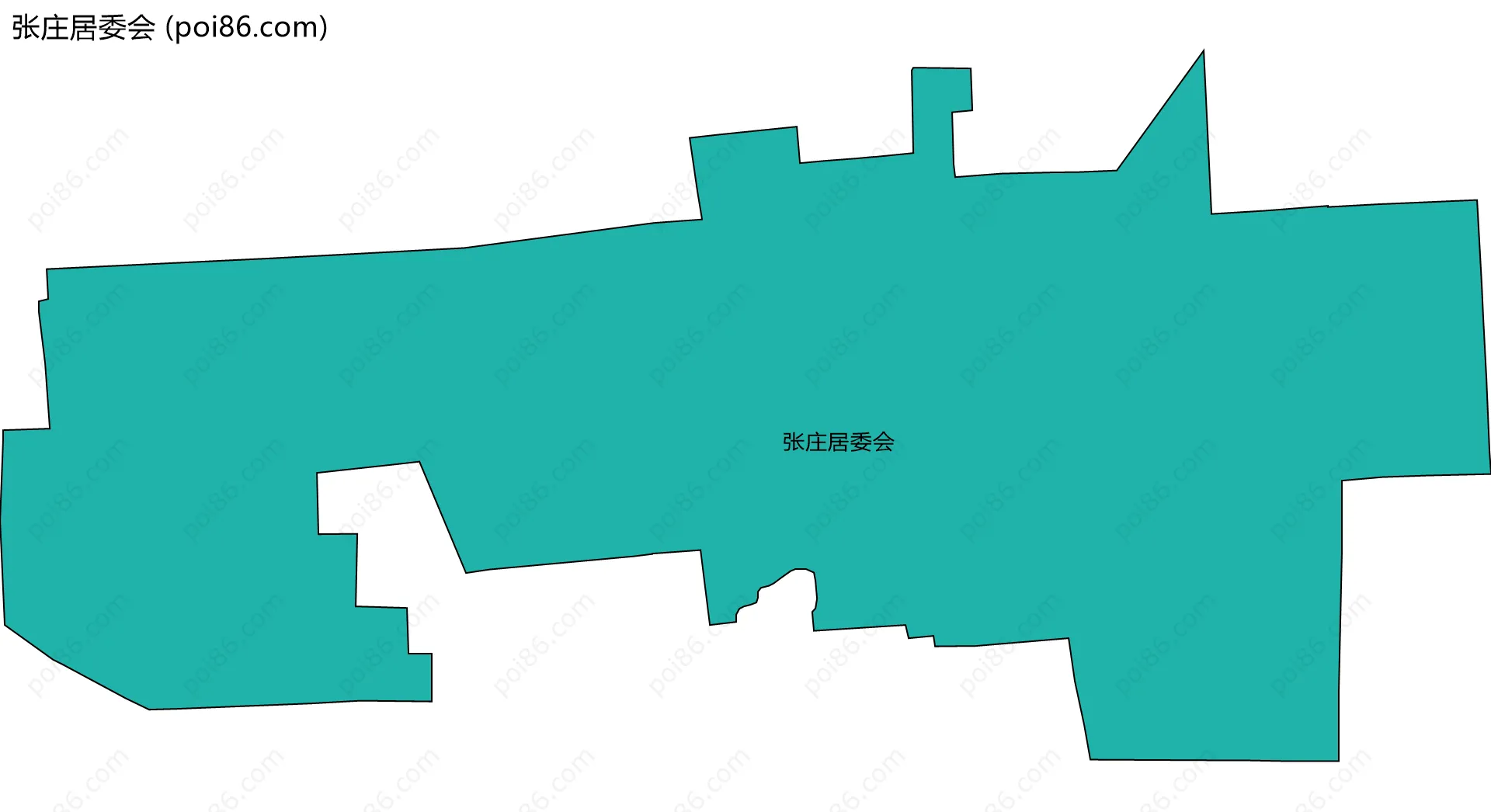 张庄居委会边界地图