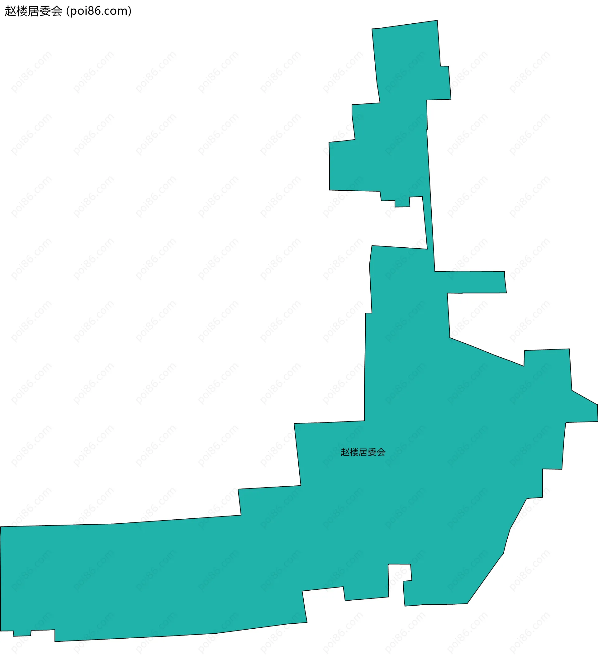 赵楼居委会边界地图