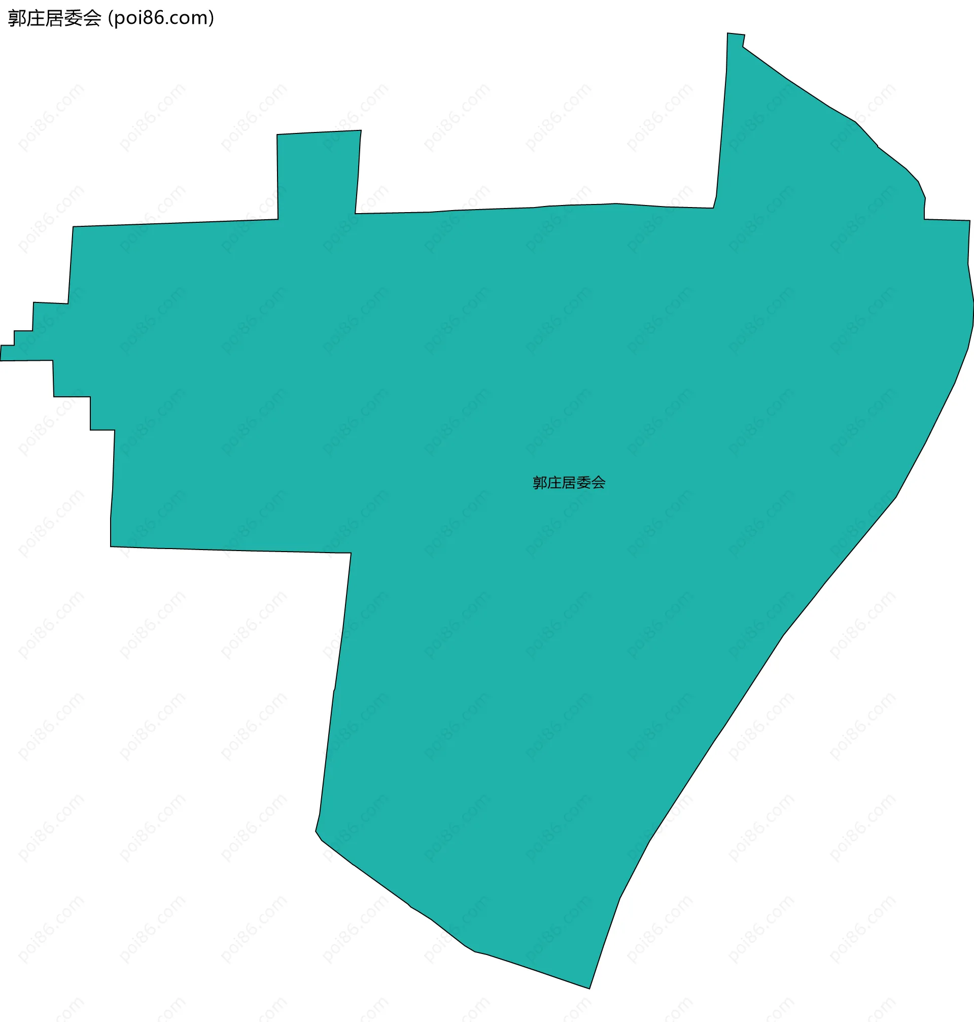 郭庄居委会边界地图