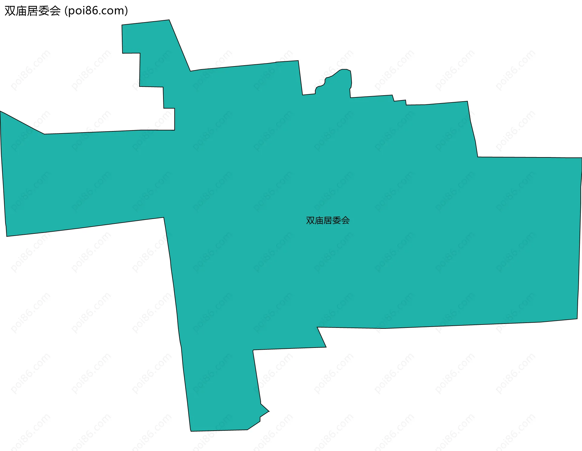 双庙居委会边界地图