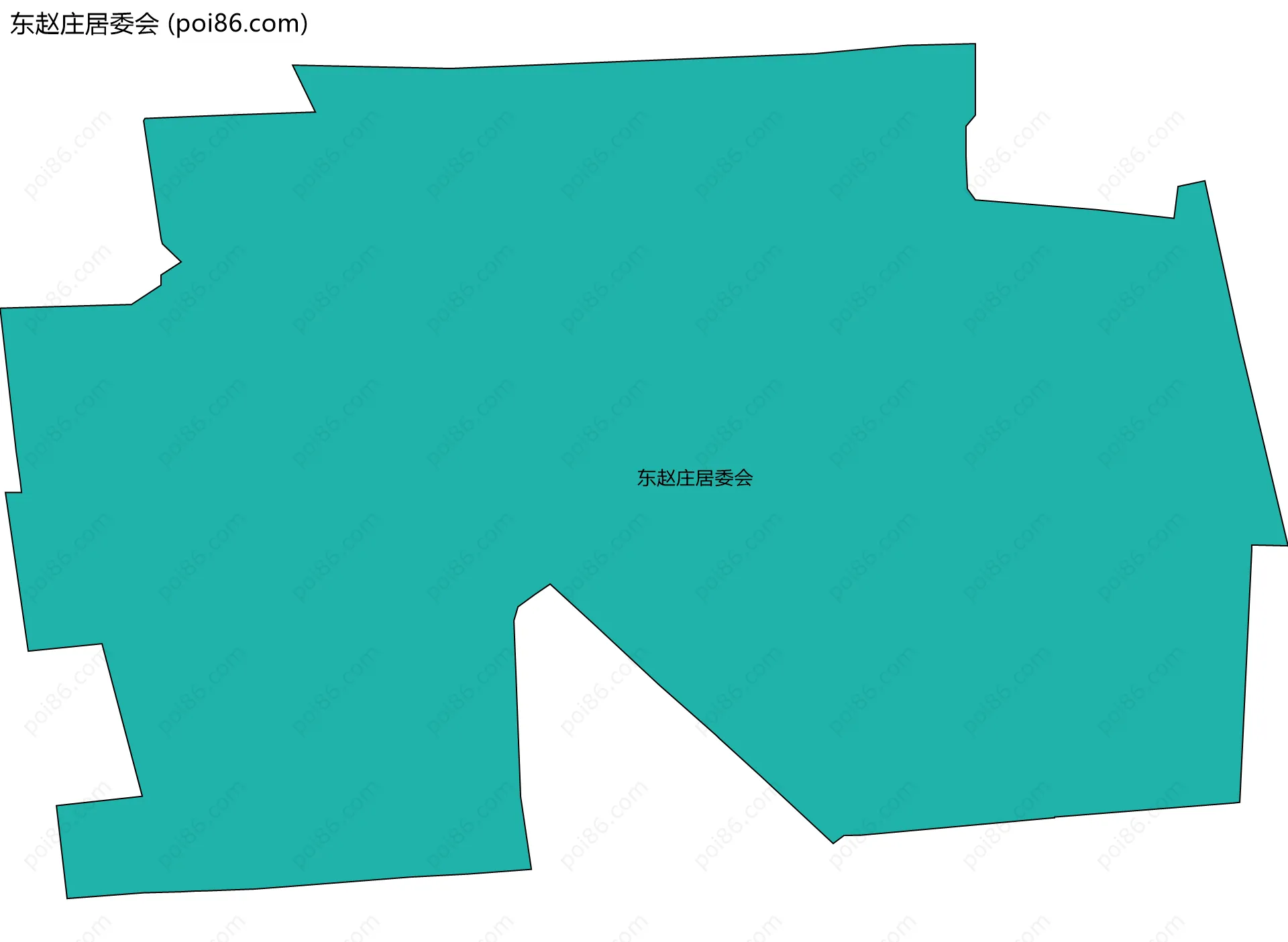 东赵庄居委会边界地图