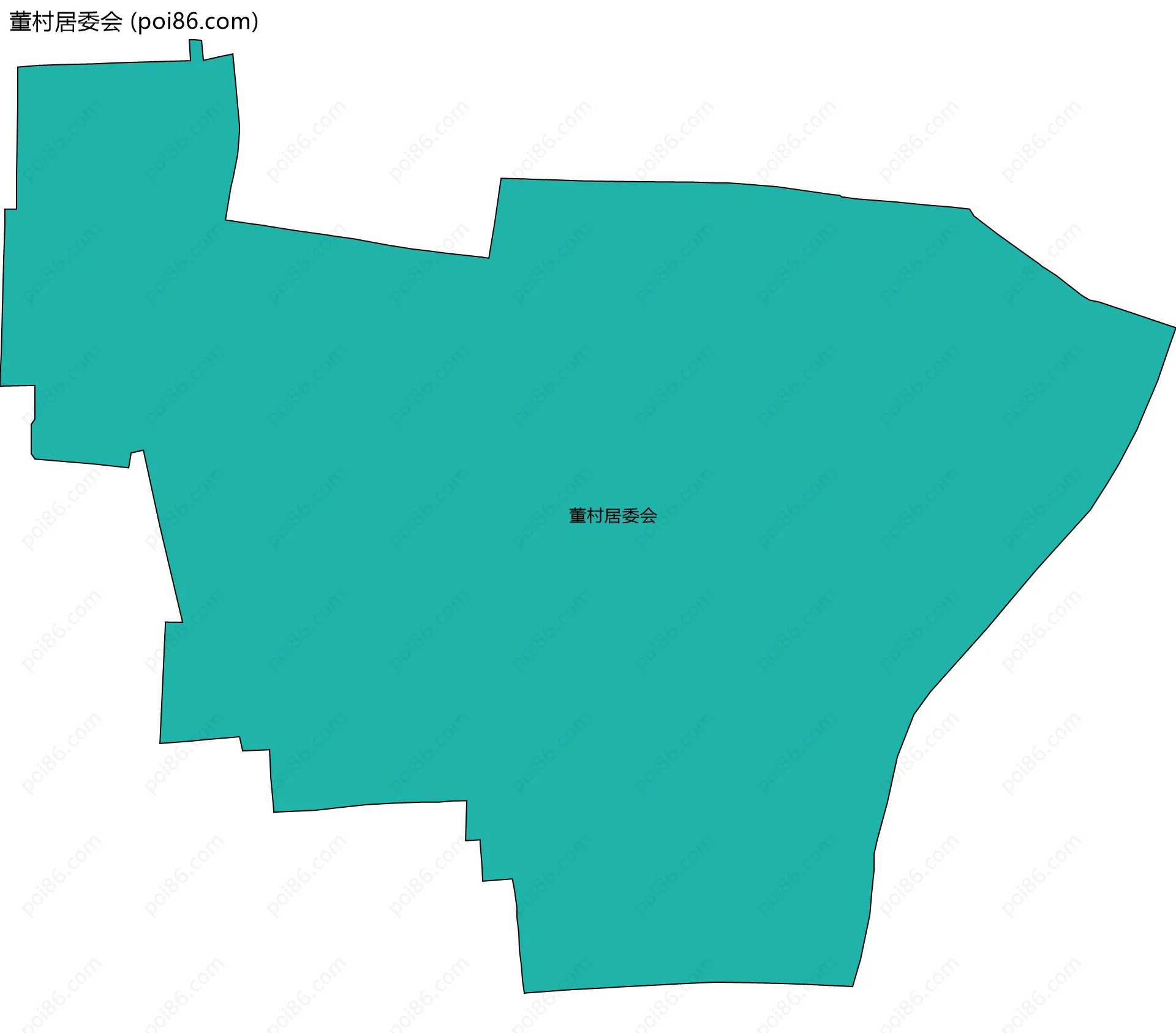 董村居委会边界地图
