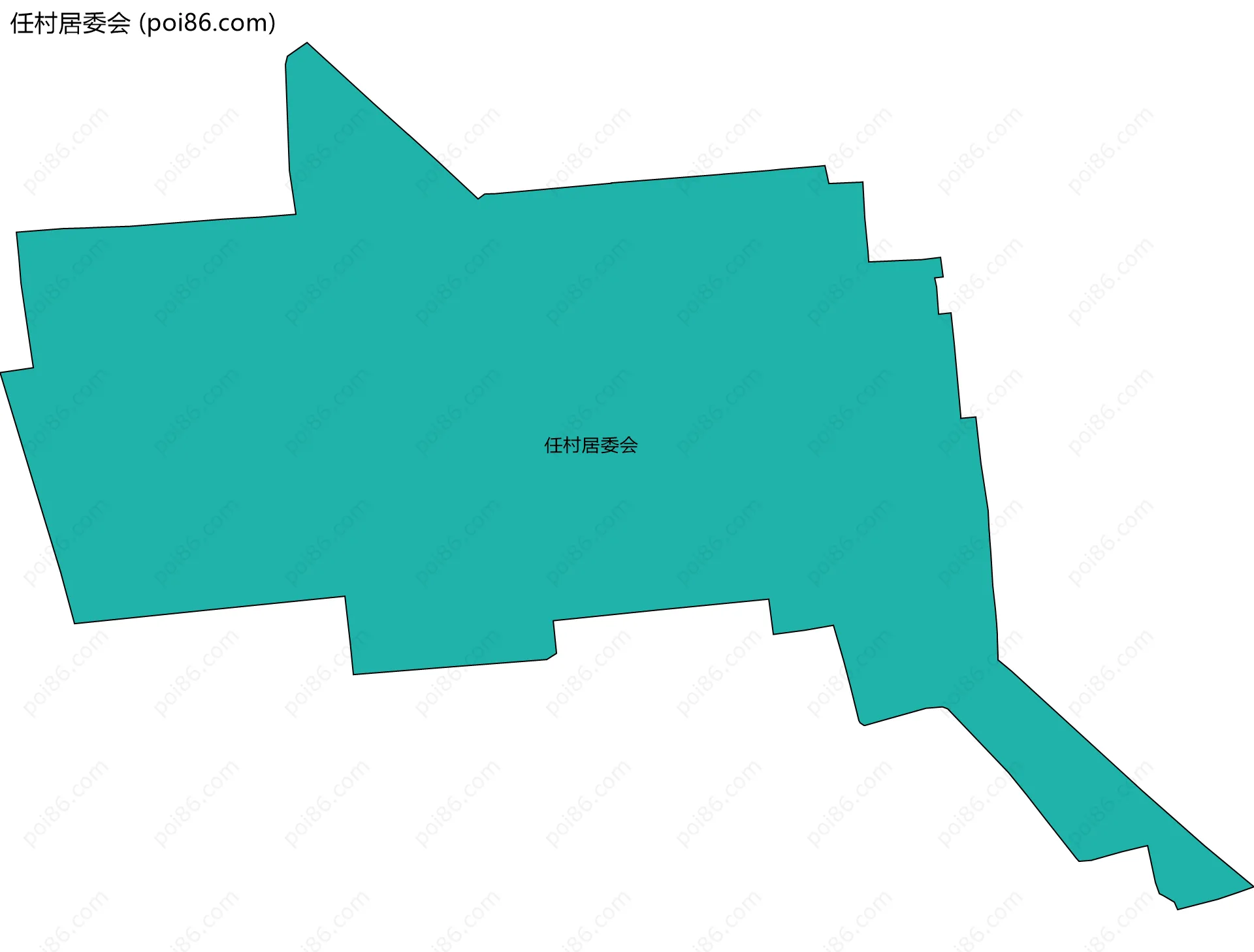 任村居委会边界地图